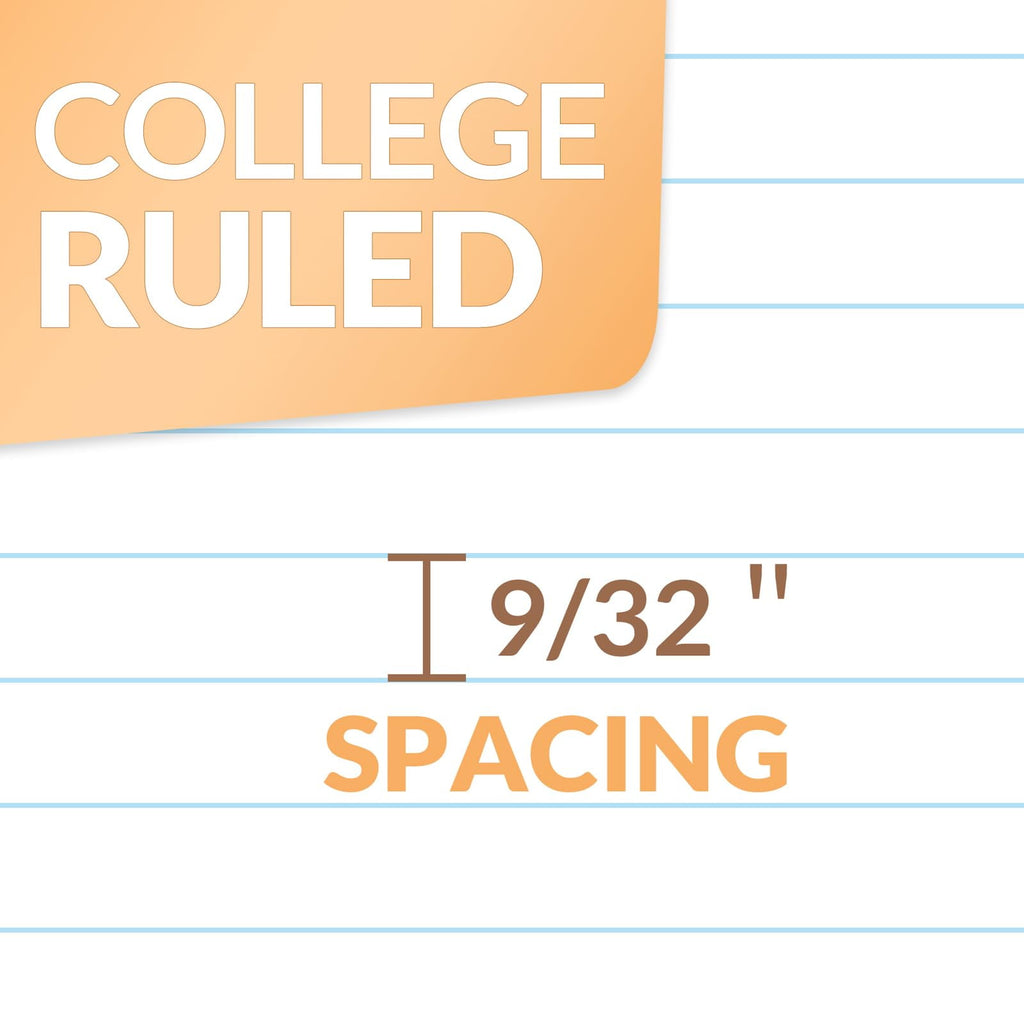 SUNEE Spiral Notebooks, College Ruled, Micro-Perforated, 8" x 10.5", 70 Sheets, 10 Pack - Image 6