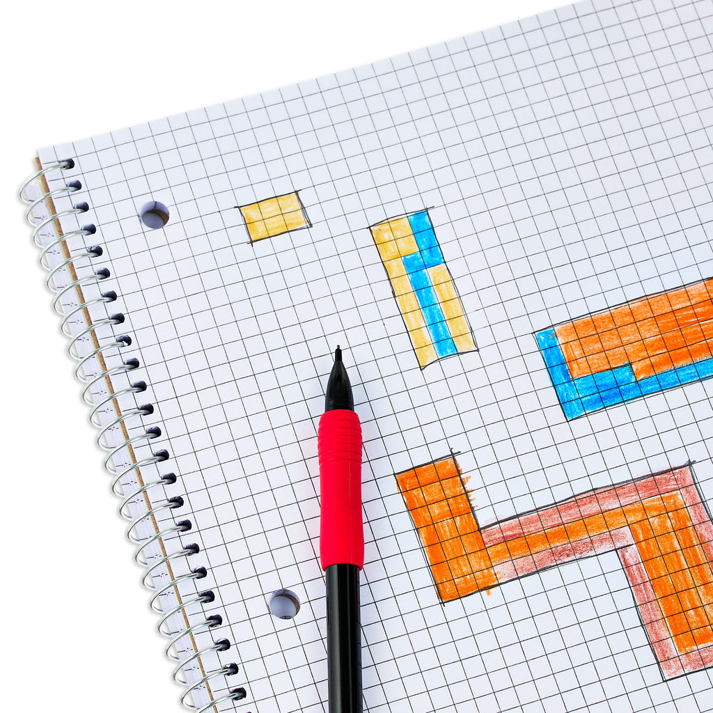 Pen+Gear 1 Subject Notebook, Grid Ruled, 8.5"x 10.5", Poly Cover, 80 Sheets - Image 5