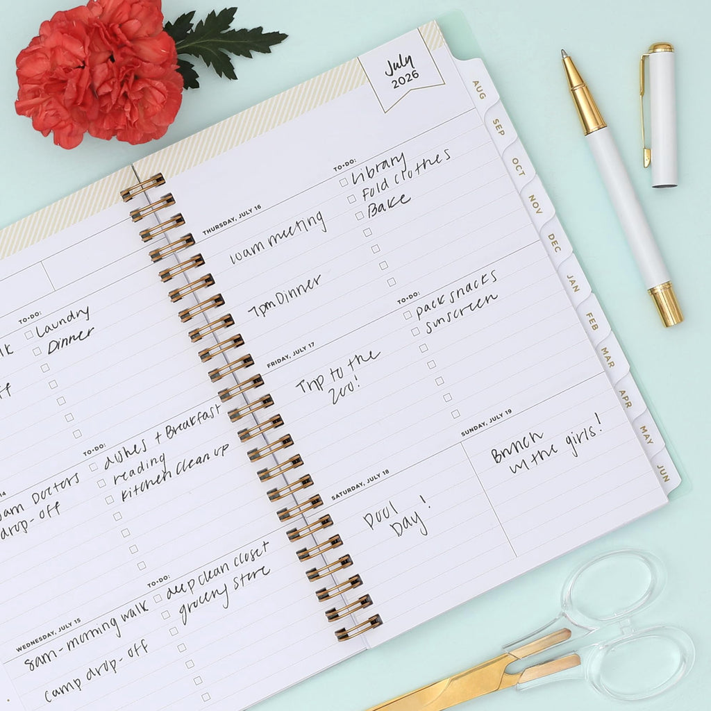 2026-2027 Weekly and Monthly Academic Year Planner Calendar, July 2026 - June 2027, 5" x 8", Flexible Cover, Laminate... - Image 2