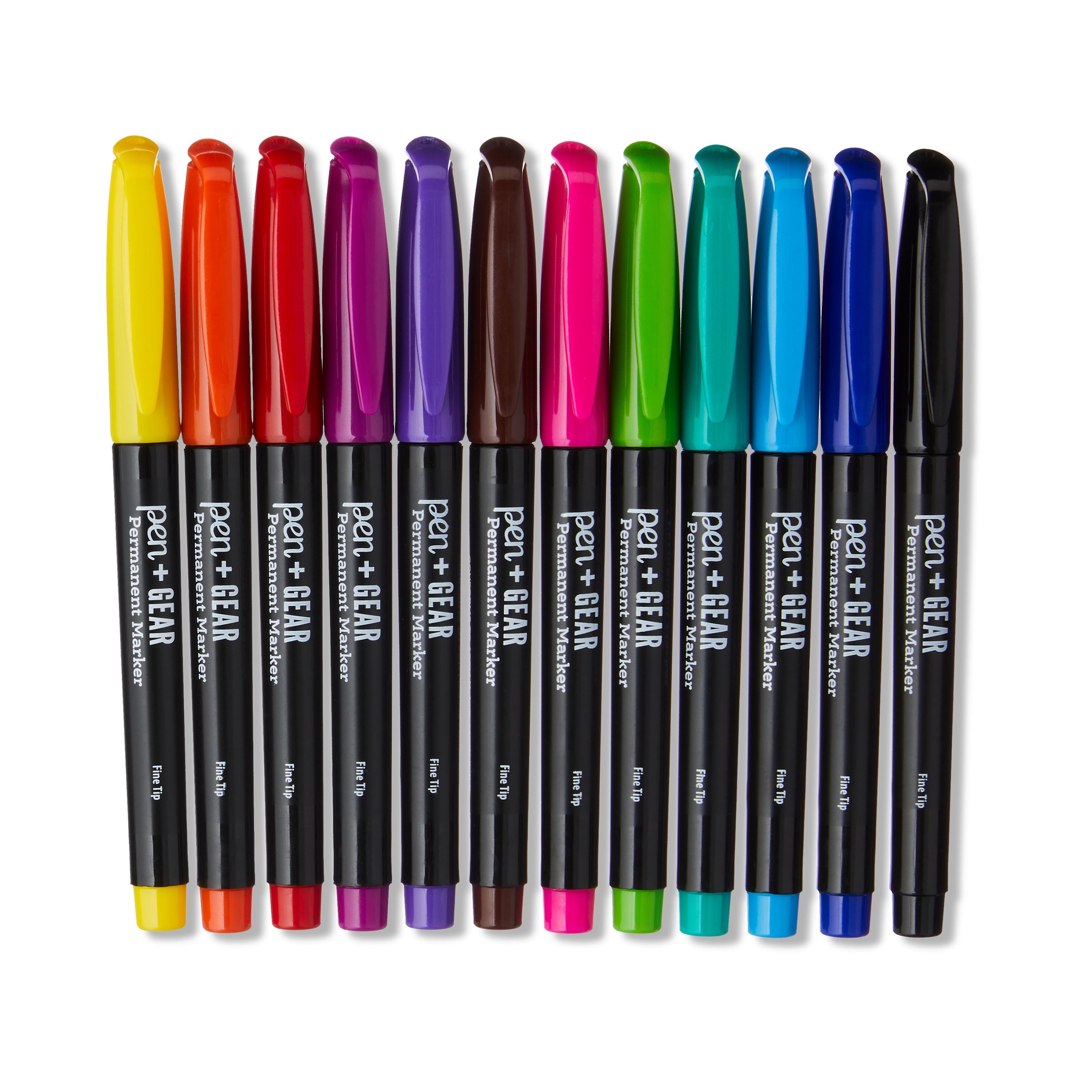 Pen+Gear Permanent Markers, Fine Tip, Assorted Colors, 12 Count - Image 5