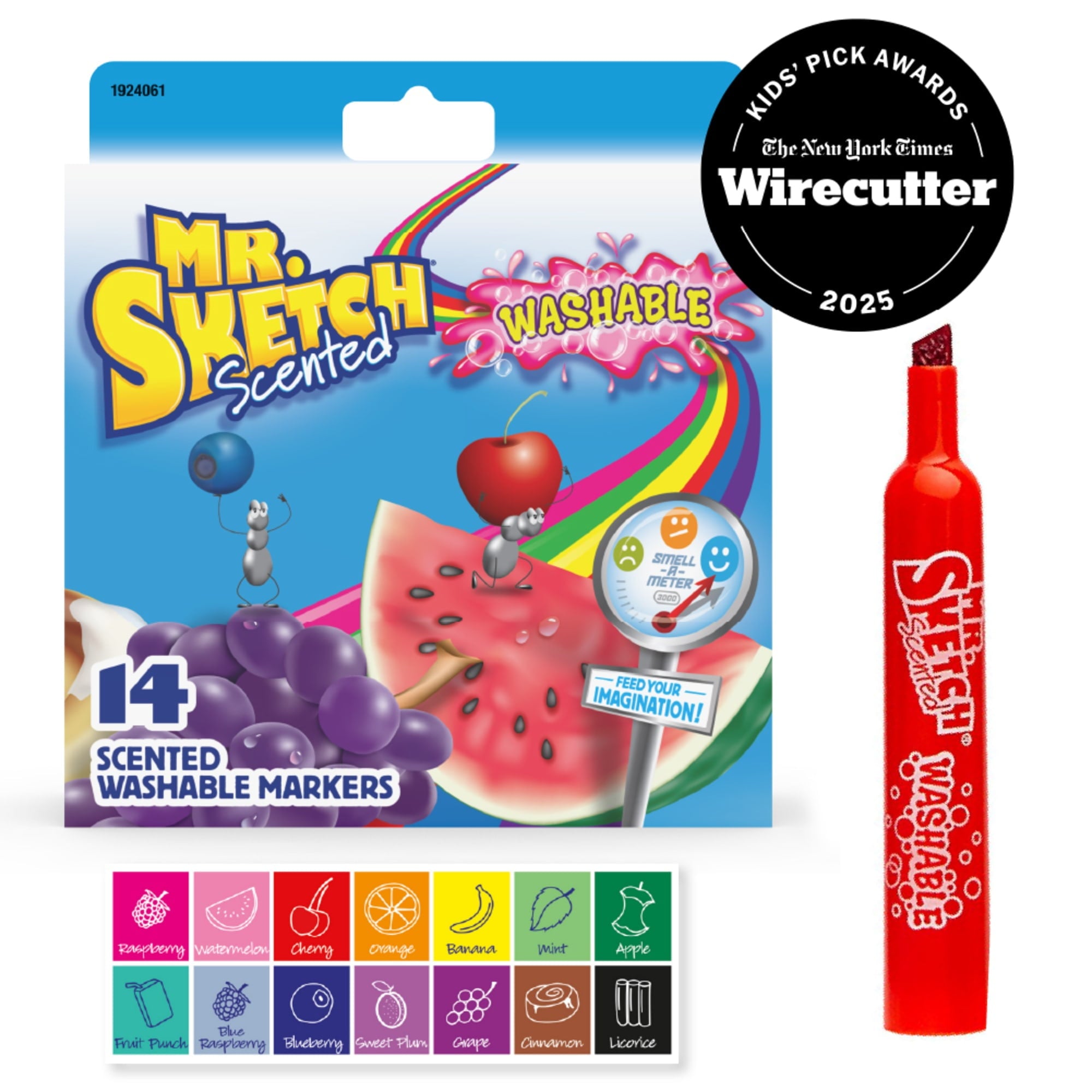 Scented Washable Markers, Chisel Tip, Assorted Colors, 14 Count - Image 2