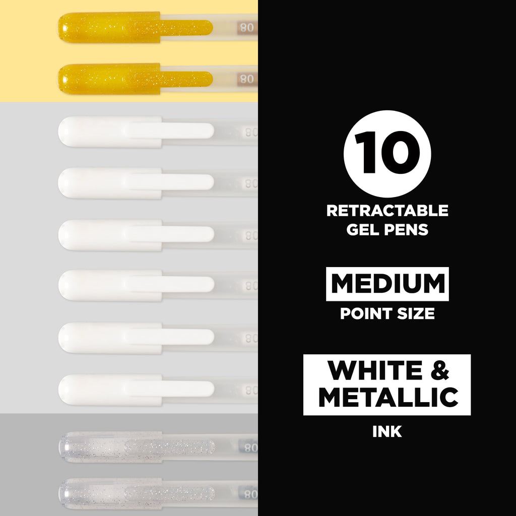 Gelly Roll Retractable Gel Pens Colored - Opaque Color Set - Art Gifts, Holiday Gifts & DIY Projects - Medium Point I... - Image 2