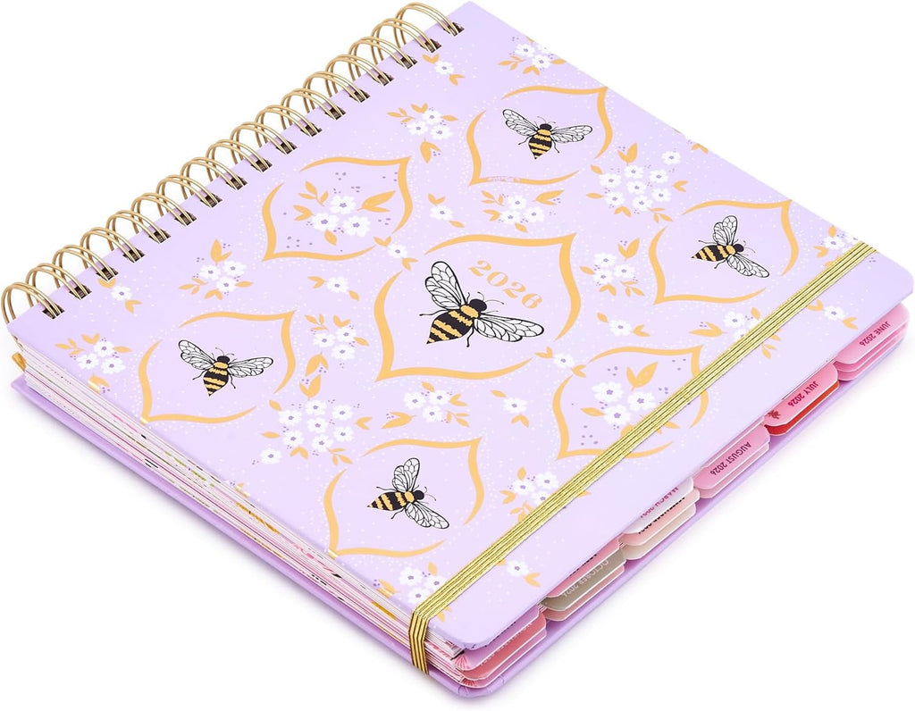 18 Month Hard Cover Planners/Calendars 10" x 10", January 2026 - June 2027 - Daily, Weekly & Monthly Organizer with P... - Image 4