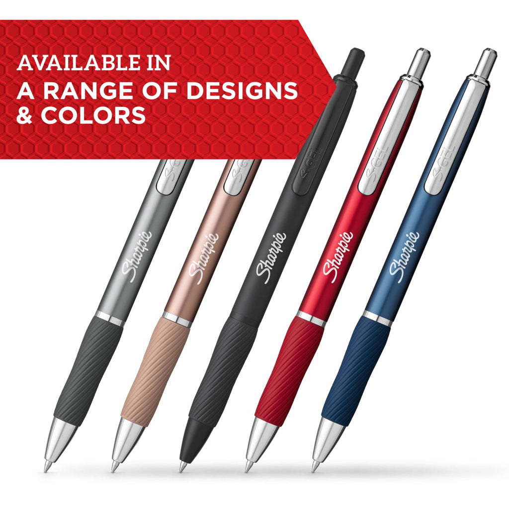 Sharpie S-Gel Pen, Metal Barrel, Medium Point (0.7mm), 2-Pack - Image 2