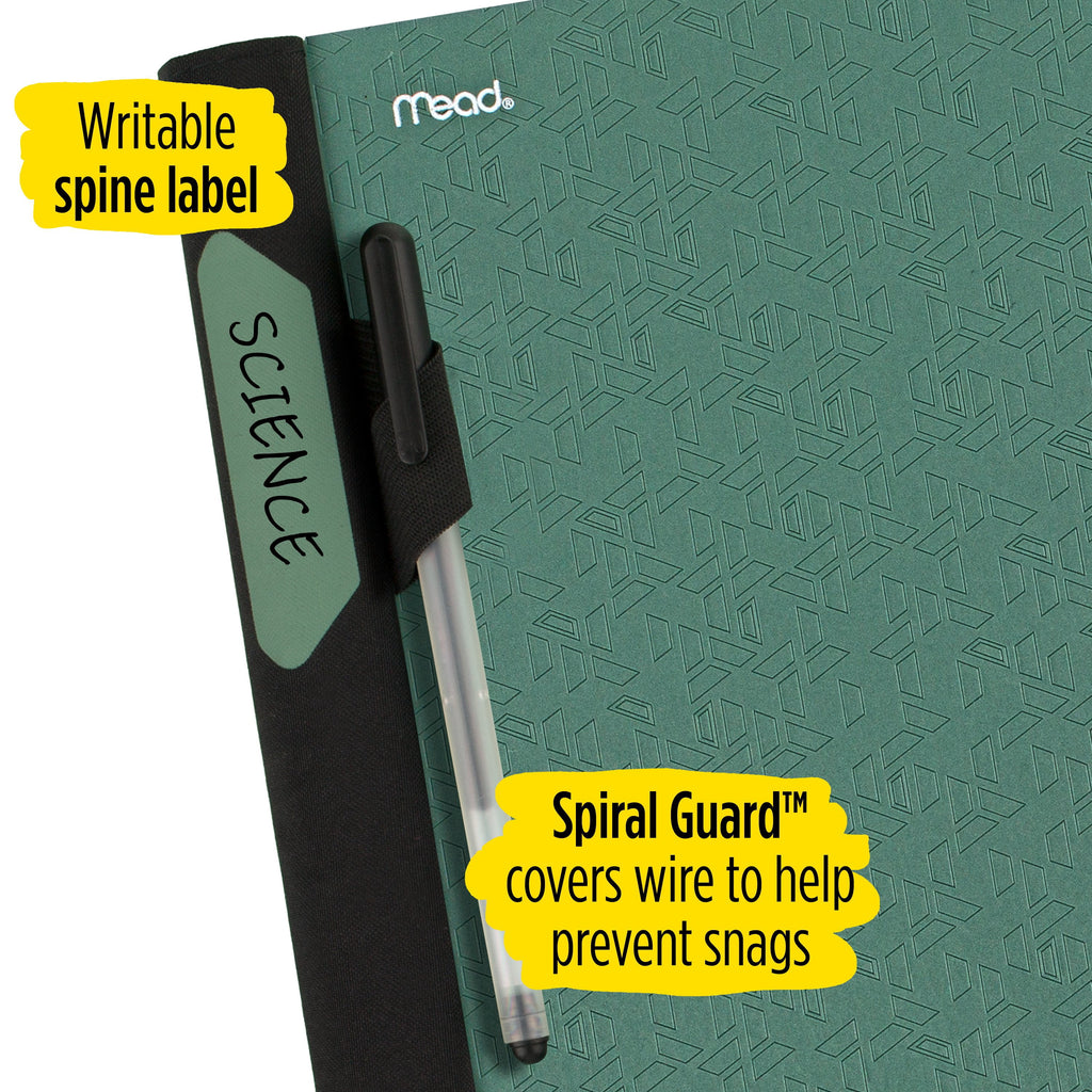 Advance Notebook Plus Study App, 1 Subject, College Ruled, 8 1/2" x 11", Seaglass (820012I-WMT) - Image 5