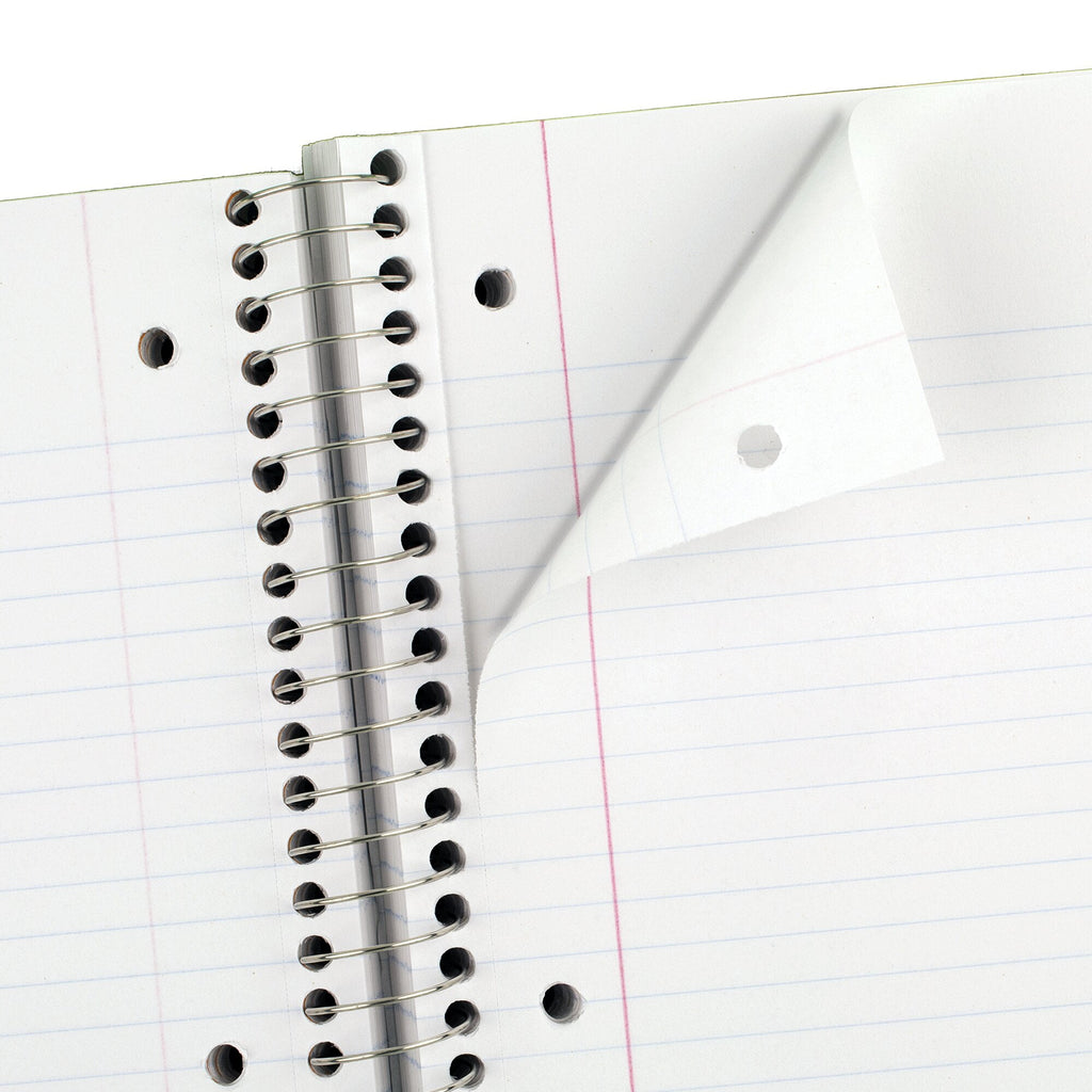 Mead Spiral Notebook, 1 Subject, College Ruled, 10.5" x 7.5", 70 Sheets, 6 Pack, Assorted - Image 3