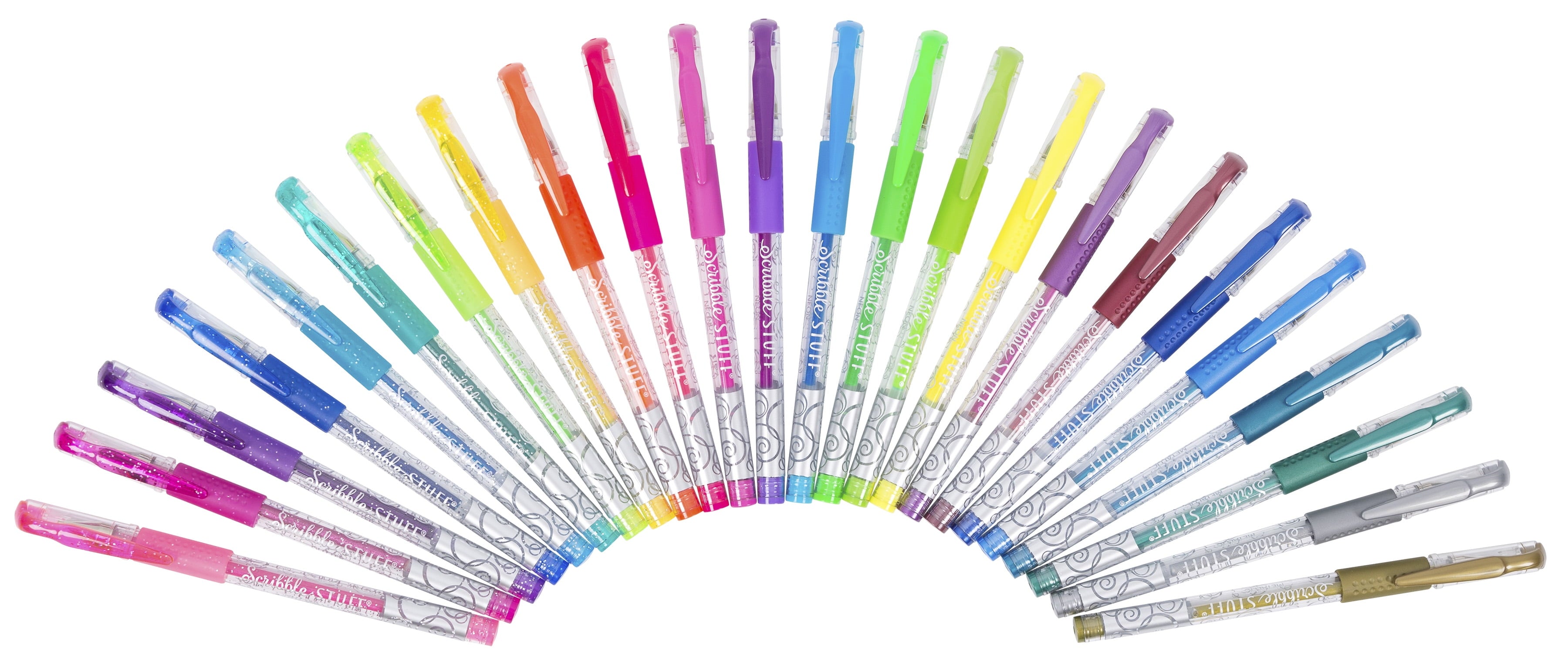 Gel Pens 24 Count, Glitter, Neon & Metallic Inks, Assorted Colors - Image 4