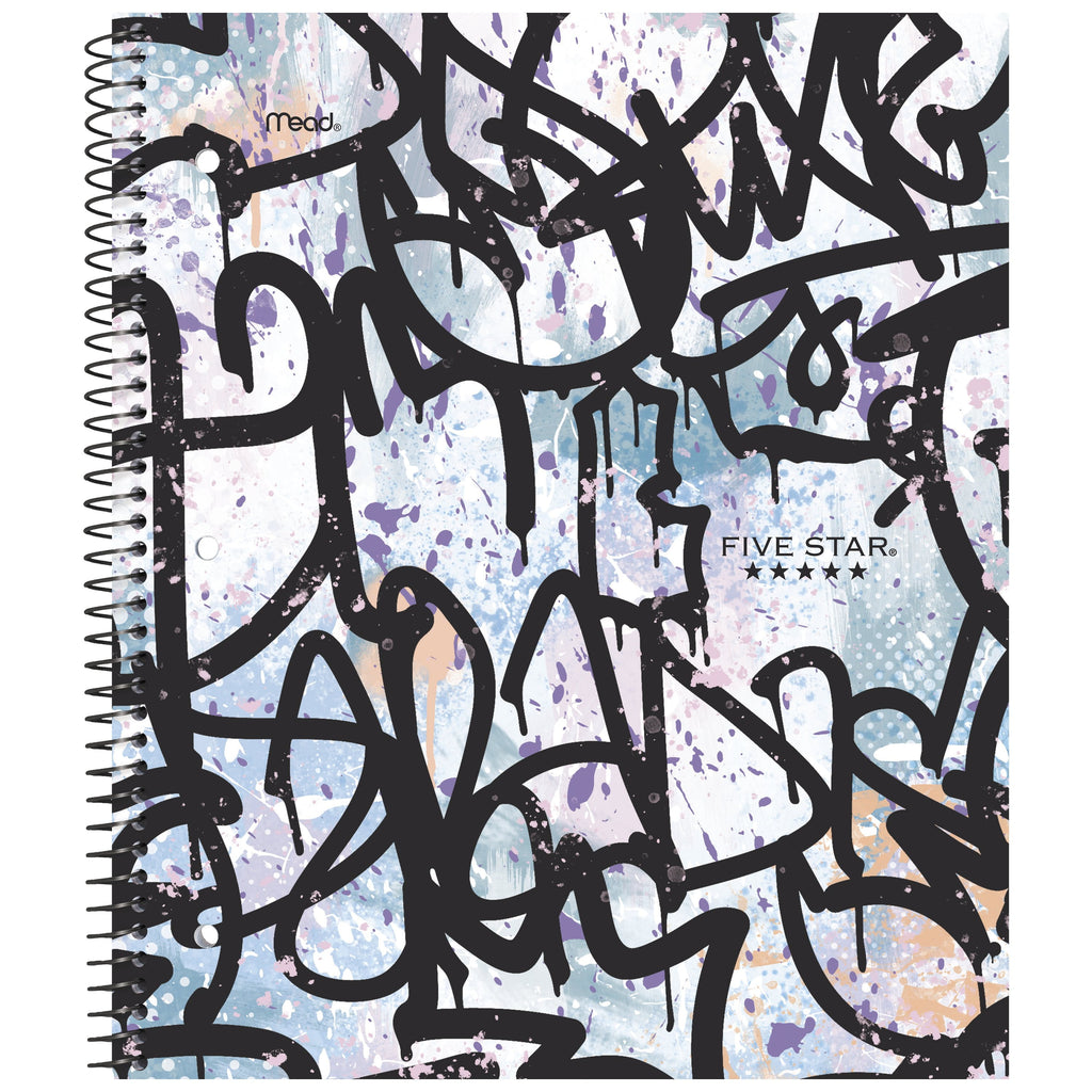 Paint the Town Notebook, 1 Subject, Wide Ruled, 8" x 10.5", Graffiti (-WMT) - Image 2