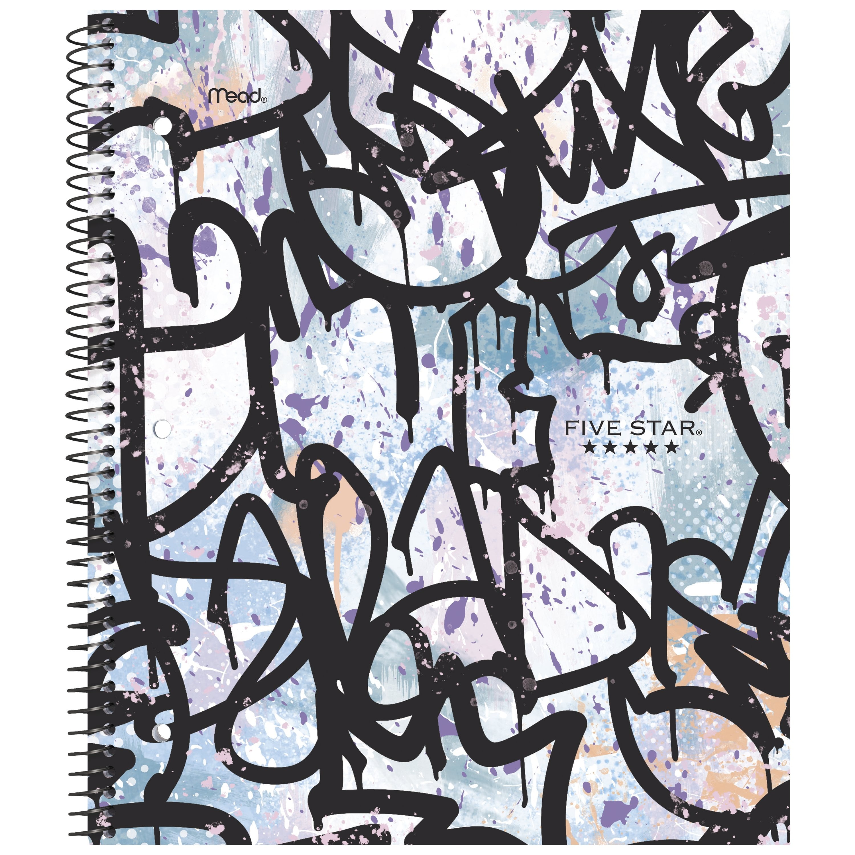 Paint the Town Notebook, 1 Subject, Wide Ruled, 8" x 10.5", Graffiti (-WMT) - Image 2