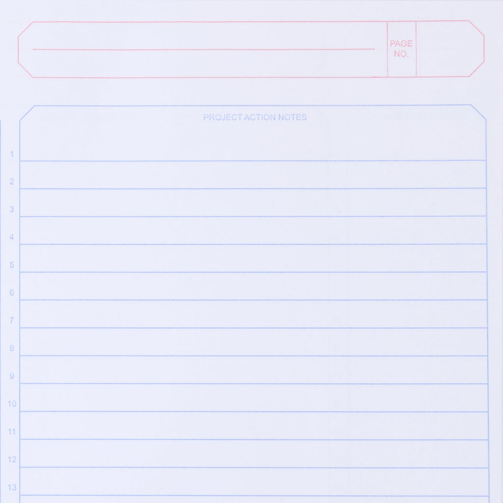 Pen+Gear White Project Planner with Numbered Lines, 9.5 x 7.25 In, 100 Sheets - Image 4