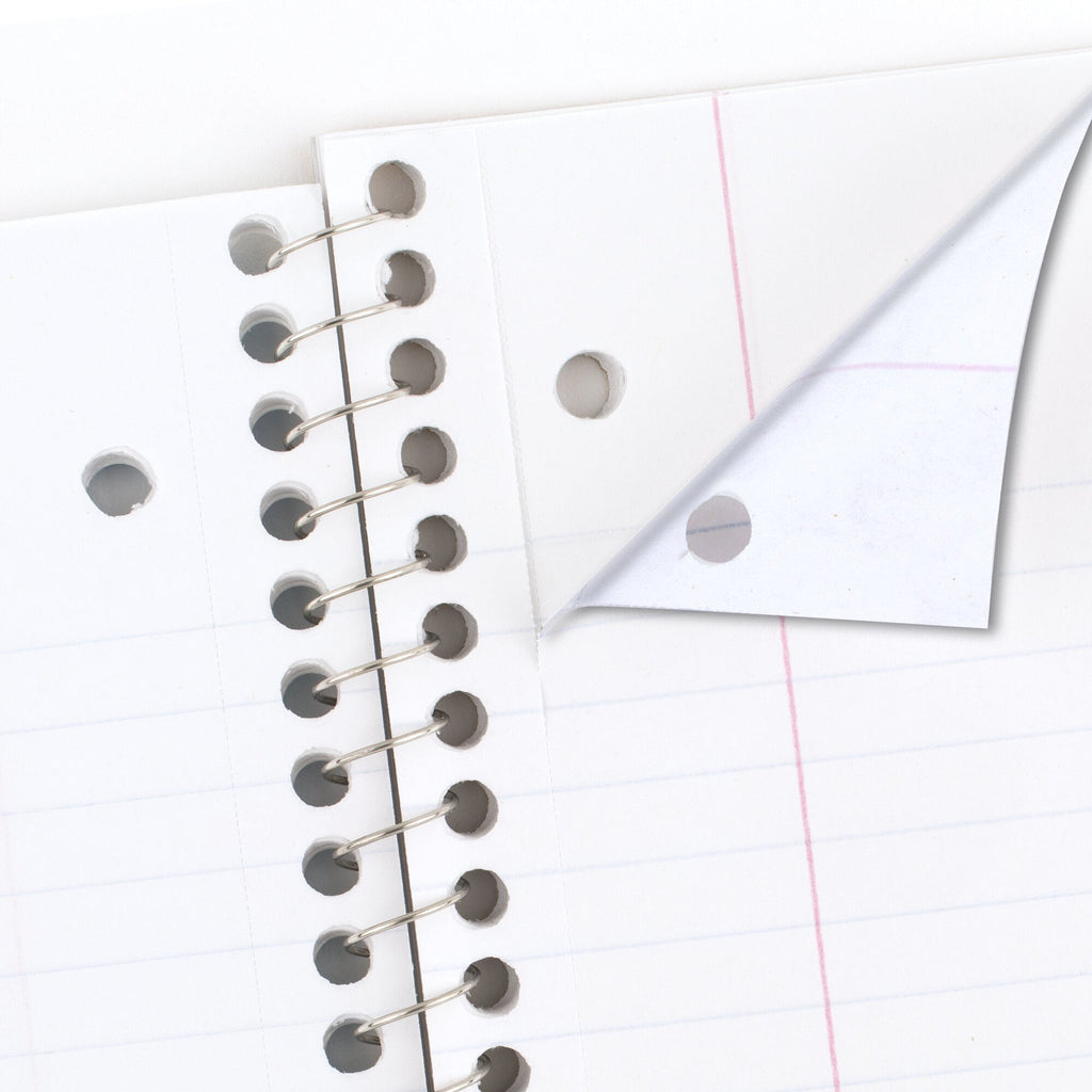 Mead Spiral Notebook, 1 Subject, Wide Ruled, 10.5" x 7.5", 70 Sheets, 4 Pack, Assorted - Image 3