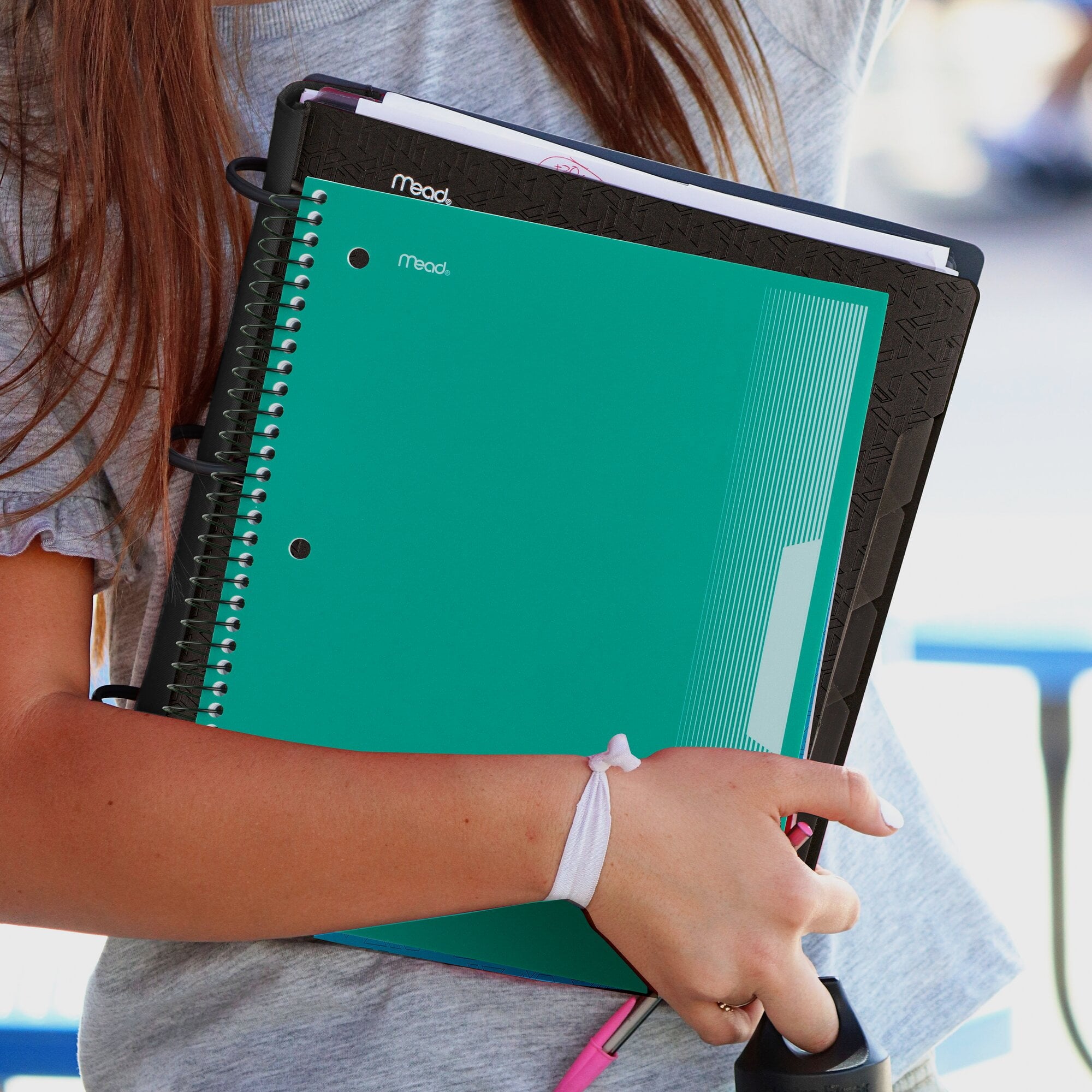 Spiral Notebook 5 Subject Wide Ruled Plastic Cover 8 x 10 12 5 Pack - Wide - Image 5