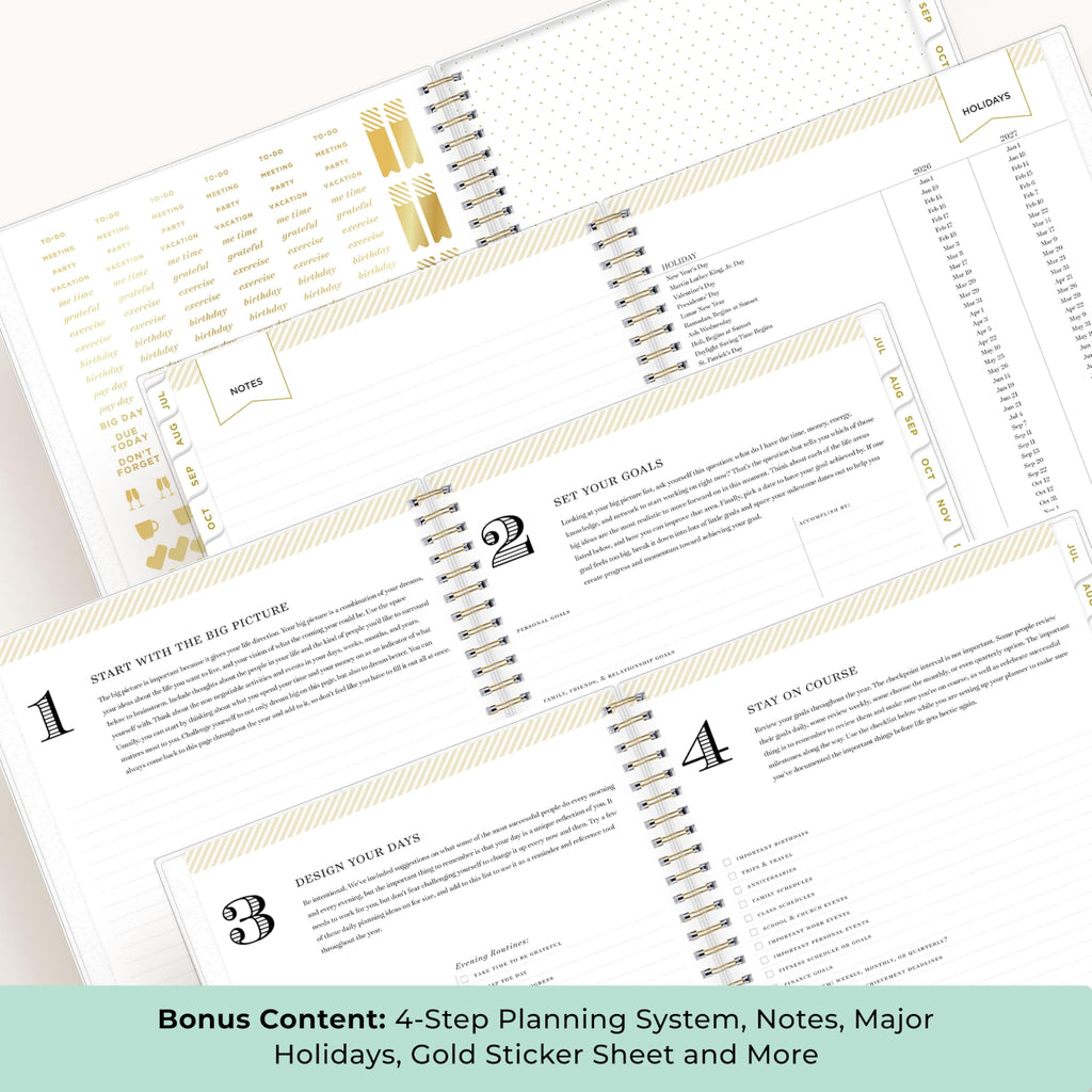 Day Designer 2026-2027 Monthly Academic Year Planner Calendar, July 2026 - June 2027, 8" x 10", Monthly Layout, Flexi... - Image 4
