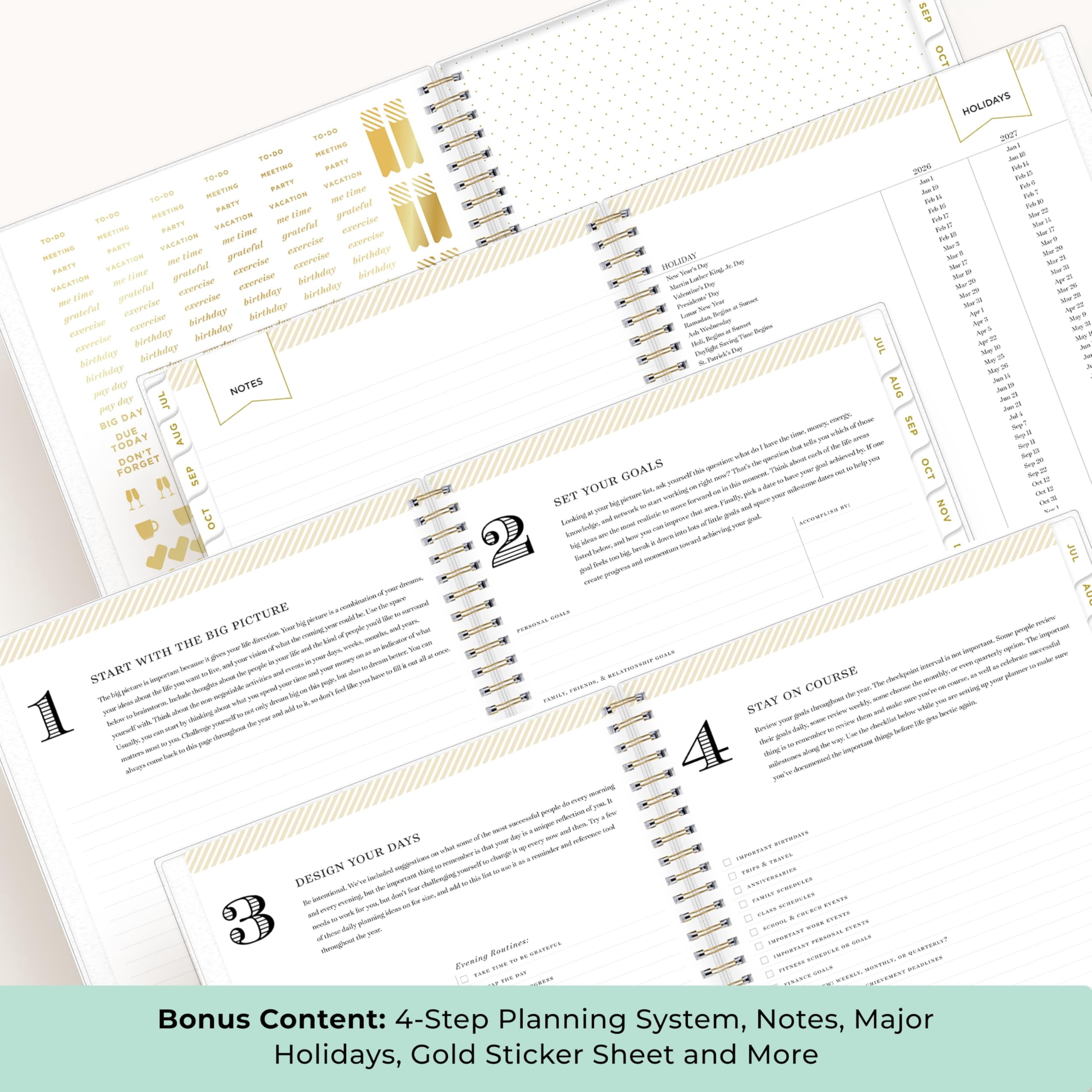 Day Designer 2026-2027 Monthly Academic Year Planner Calendar, July 2026 - June 2027, 8" x 10", Monthly Layout, Flexi... - Image 4