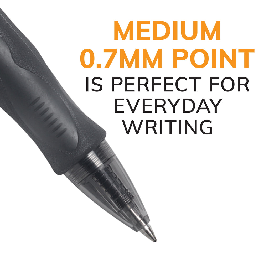 Gelocity Original Black Gel Pens, Medium Point (0.7mm), 12-Count Pack - Image 3