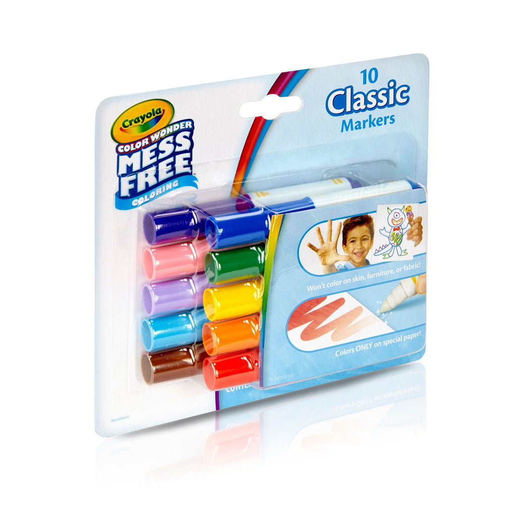 (2 pack) Color Wonder Mini Markers, 10 Ct, Classic Colors, Toddler Art Supplies, Travel Activity, Coloring Gift for K... - Image 4