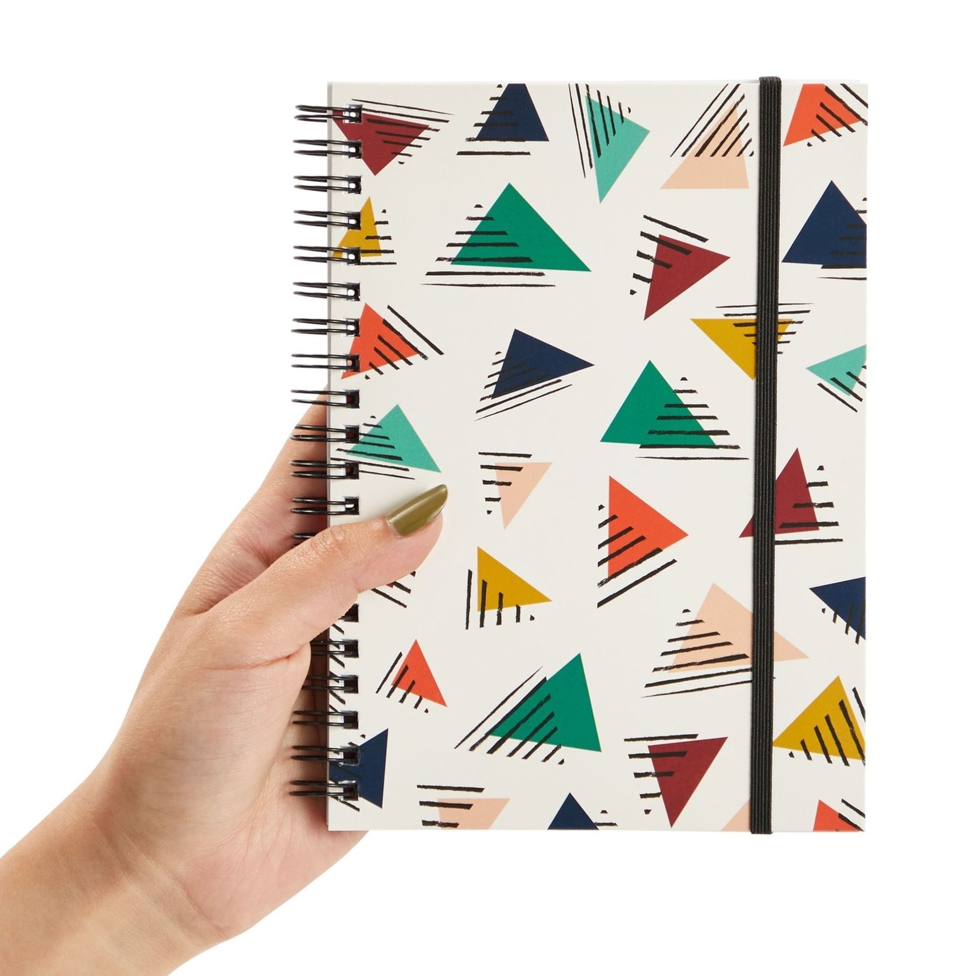 6 Pack 5x7 Spiral Notebooks with Pocket - Small Lined Journals with Elastic Closure for School, Work (6 Designs) - Image 5