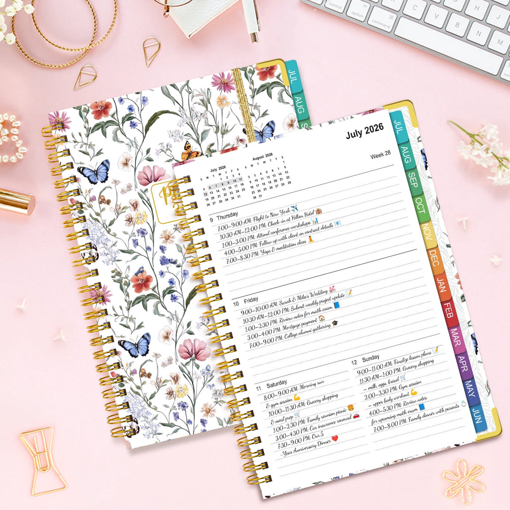 Planner 2026 2027, Hardcover Academic Planner 5.8" x 8.3", Planner 2026 2027 Weekly and Monthly Jul.26 - Jun.27, with... - Image 6