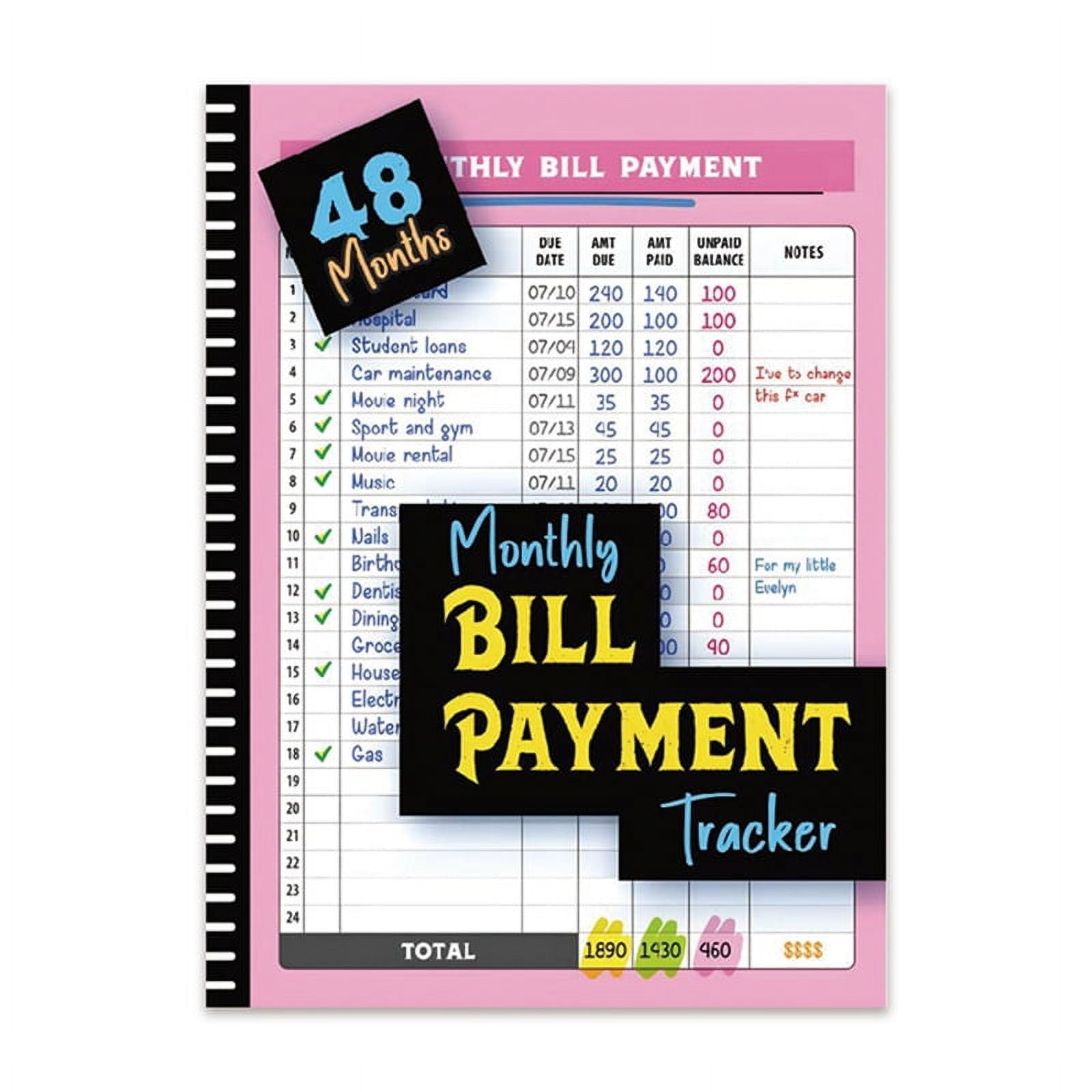 Monthly Bill Payment Tracker 48 Months Expense and Bill Tracker with Calendar & Debt Payoff Planner - Image 6