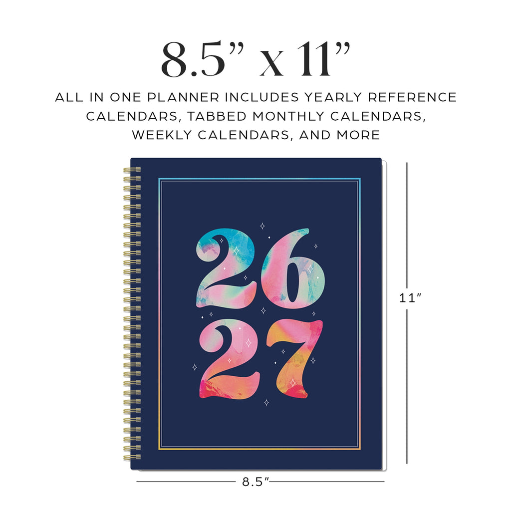 Organized (8.5" x 11") Bright Year 15-Month April 2026-June 2027, metal twin loop - Image 2