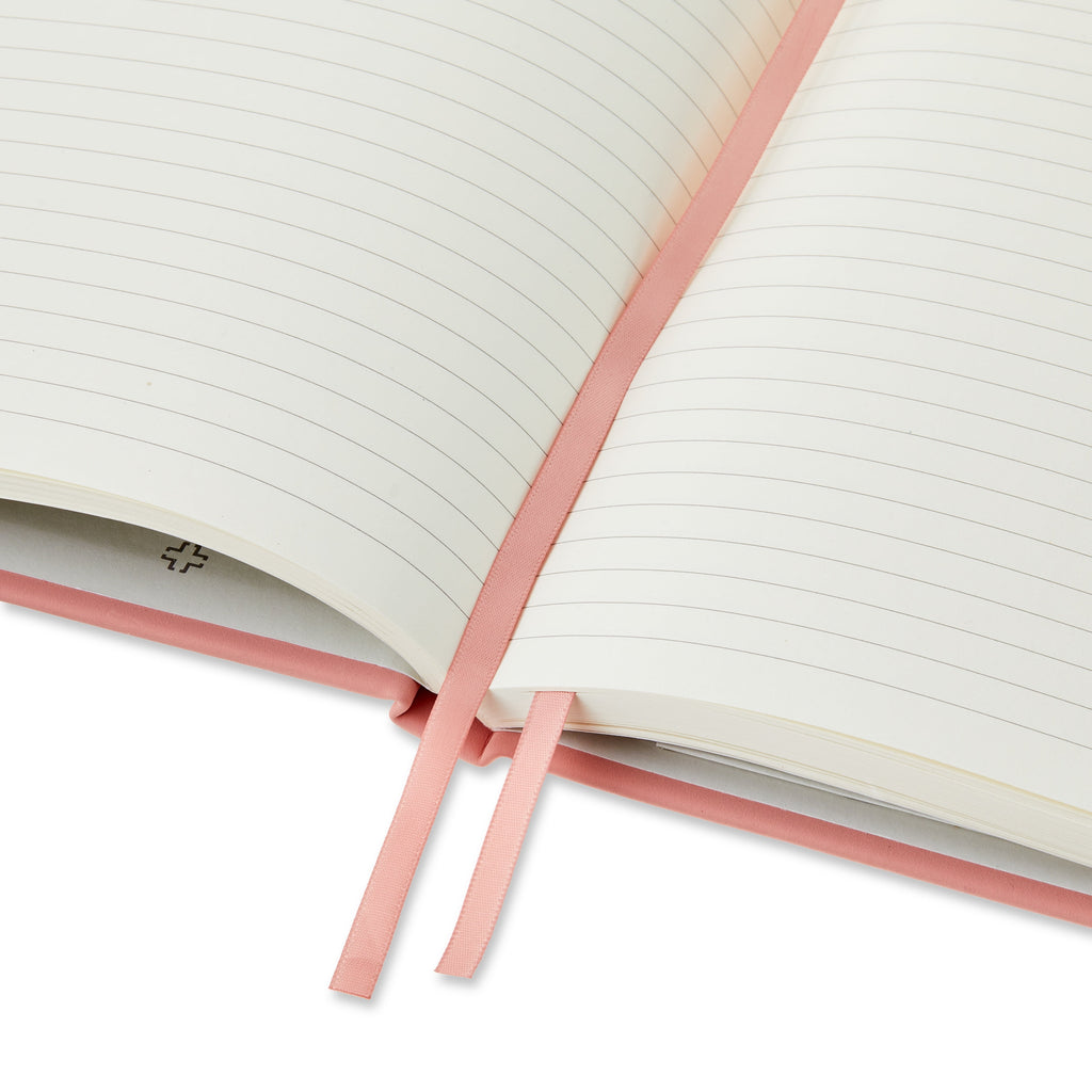 Simulated Suede Journal, Peach Glaze, 6" x 8", 160 Ruled Pages - Image 4