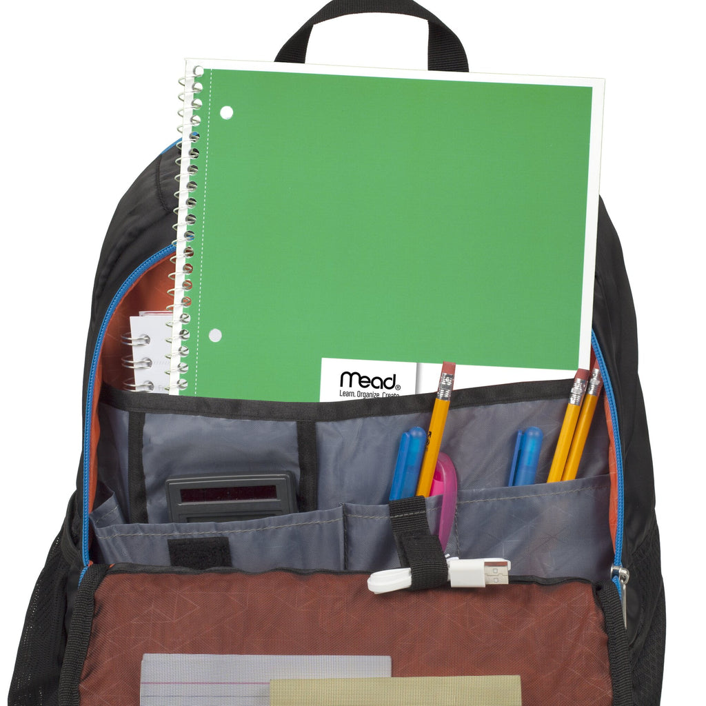 Mead Spiral Notebook, 1 Subject, Wide Ruled, 10.5" x 7.5", 70 Sheets, 4 Pack, Assorted - Image 4