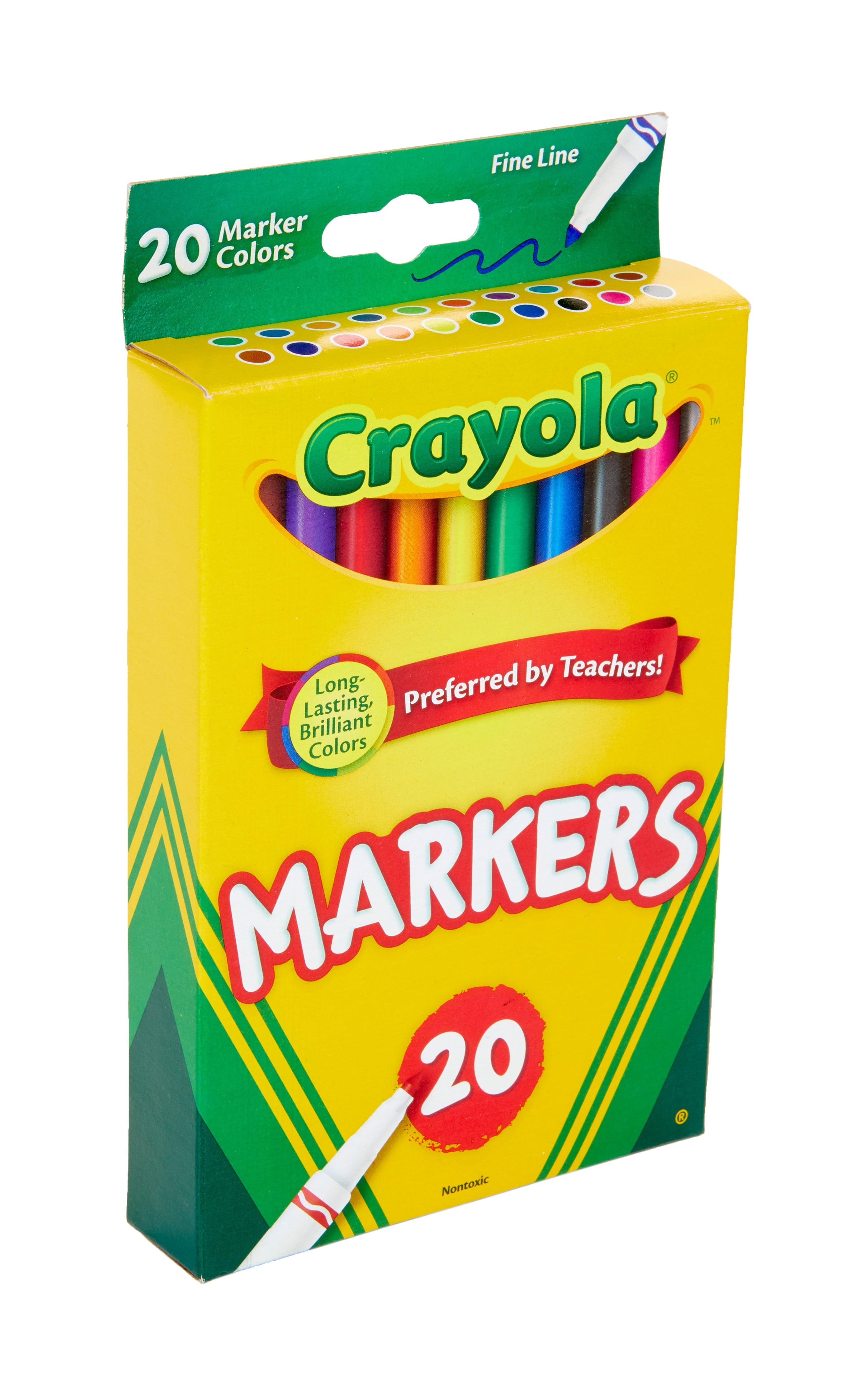 20 Ct Fine Line Classic Markers, Classroom Supplies for Teachers, Back to School Supplies for Kids - Image 2