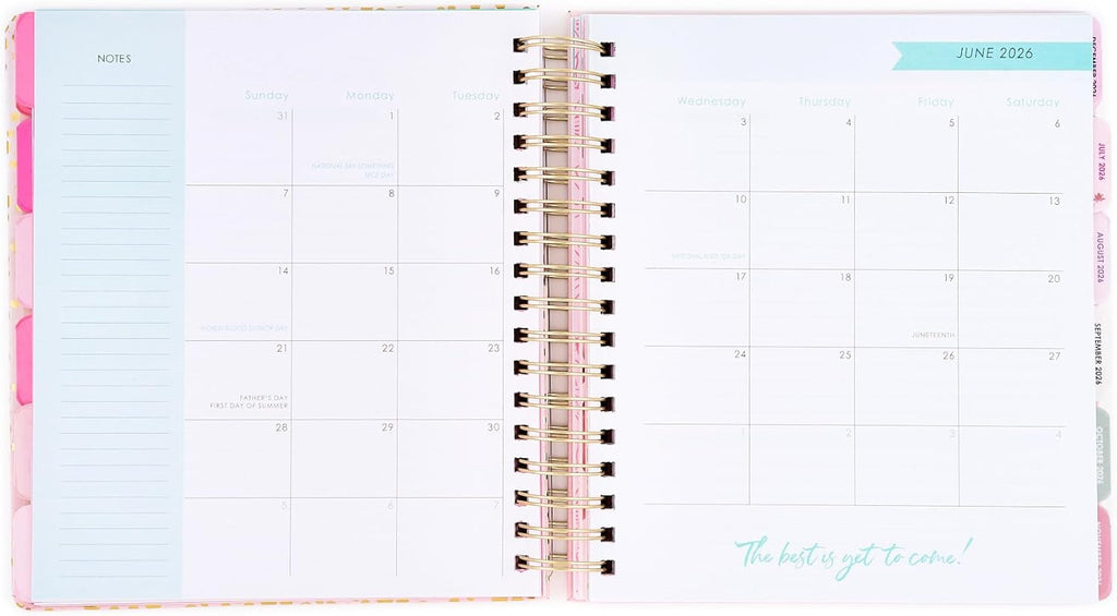 18 Month Hard Cover Planners/Calendars 10" x 10", January 2026 - June 2027 - Daily, Weekly & Monthly Organizer with P... - Image 5