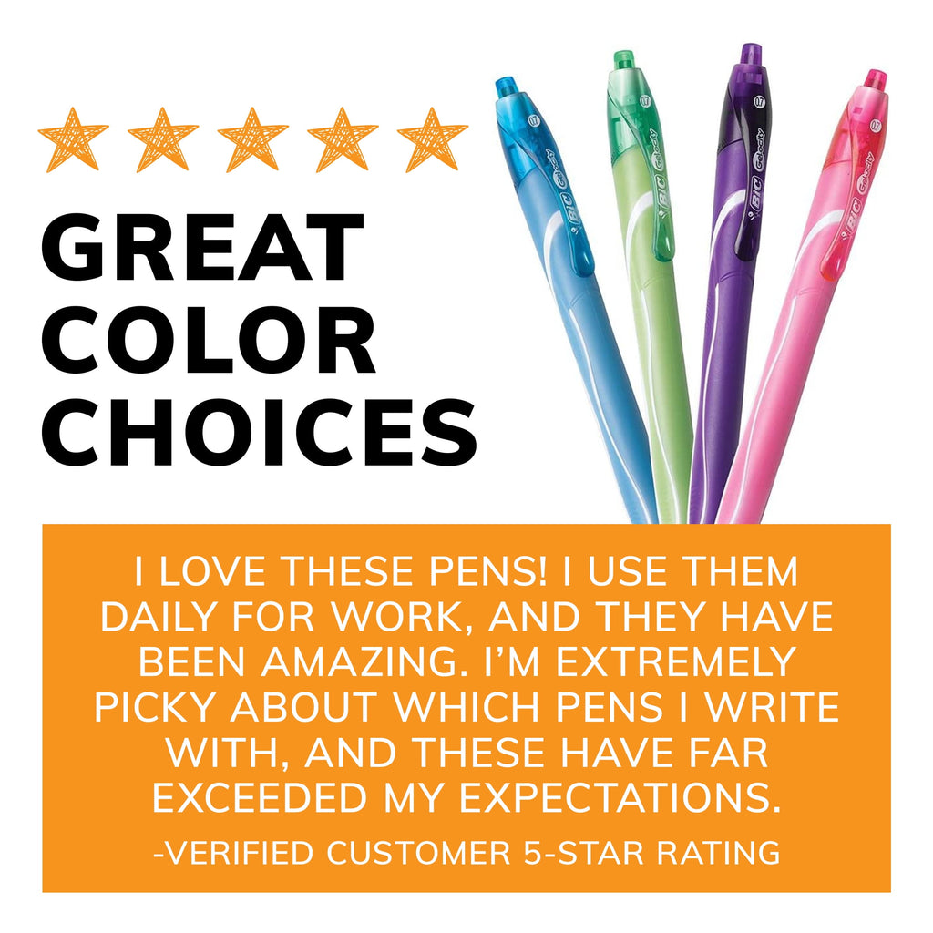 Gel-ocity Retractable Quick Dry Gel Pen, Medium Point, Assorted, 16-Count - Image 3