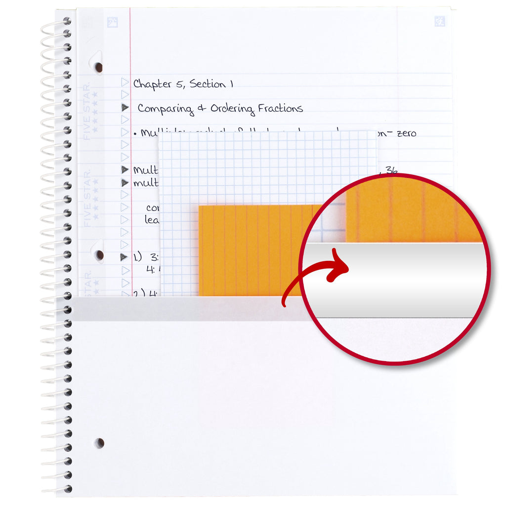 Align Notebook Plus Study App, 1 Subject, College Ruled, 8.5" x 11", Waves (-WMT) - Image 5