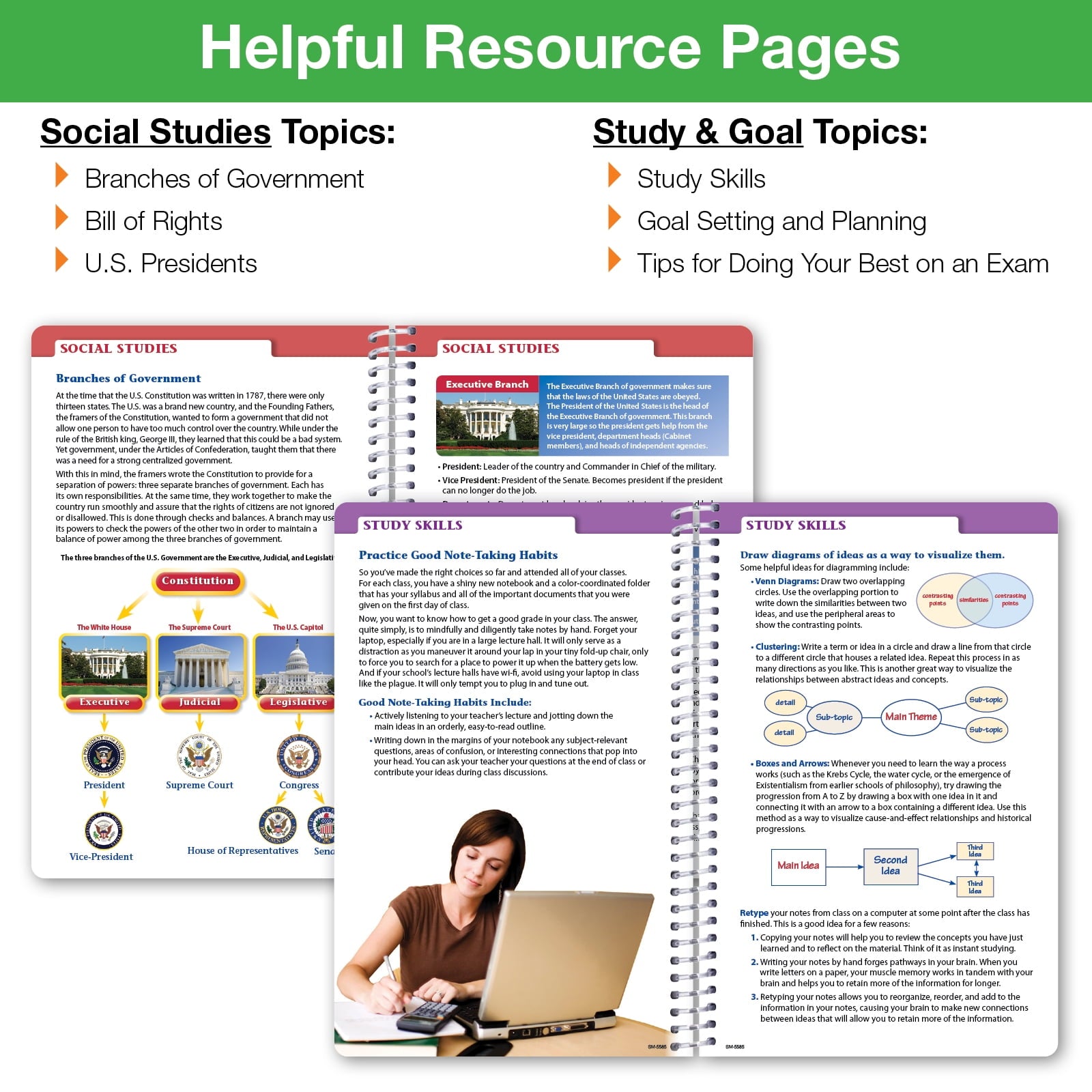 Dated Middle School or High School Student Planner for Academic Year 2025-2026, Ruler/Bookmark and Planning Stickers ... - Image 3