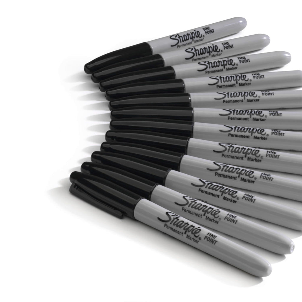 Sharpie Black Fine Point Permanent Markers, 24 Count, Long-Lasting Rich Ink - Image 4