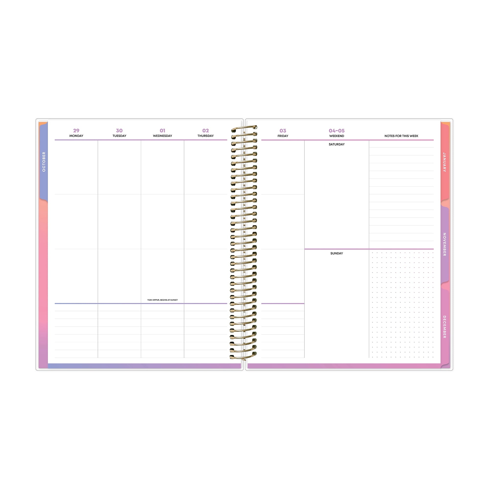 for Monthly Weekly Medium Planner (7" x 9") Nova Navy 15-Month October 2025 - December 2026 - Image 4
