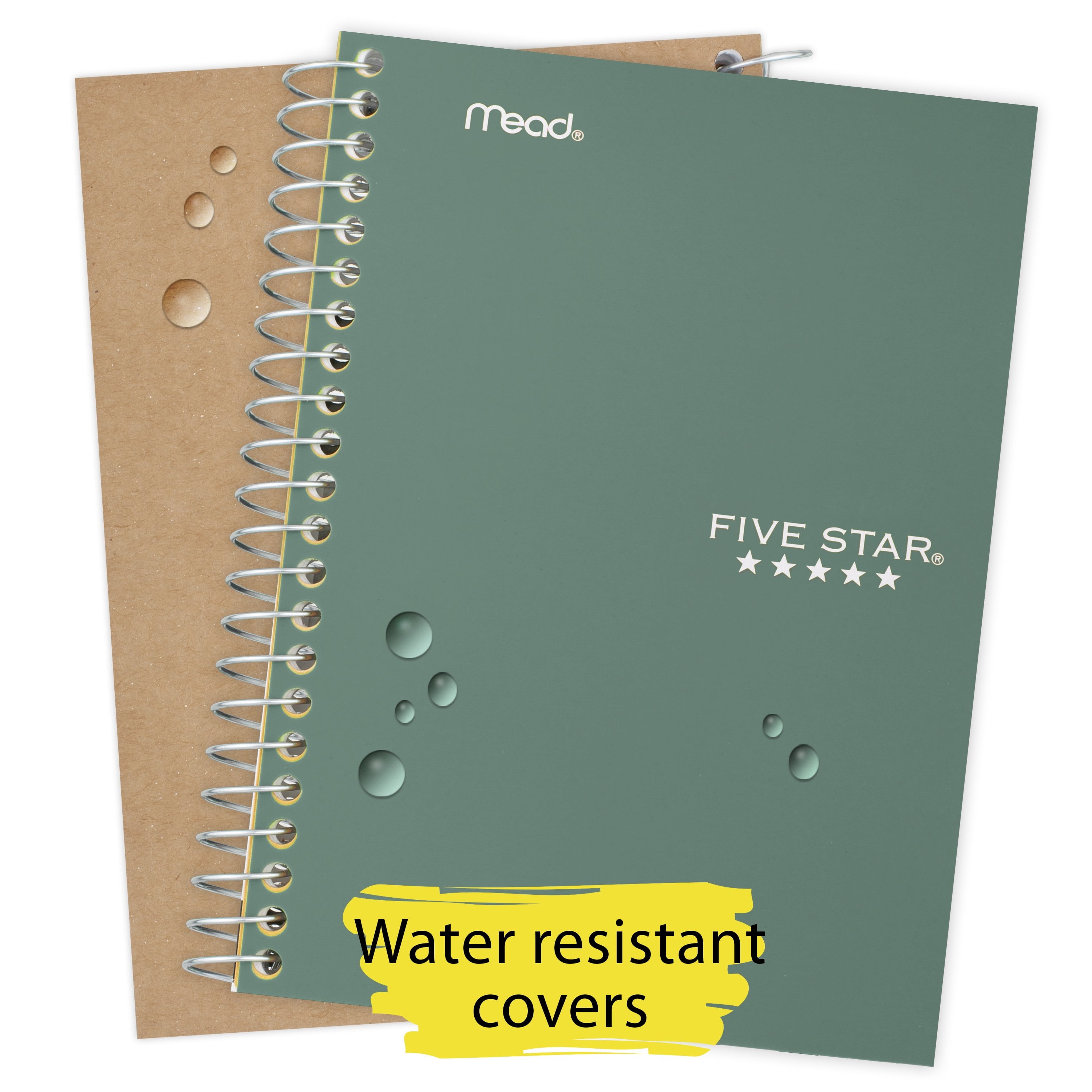 Five Star Personal Spiral Notebook, College Ruled, 7" x 4 3/8", Seaglass (450022CH1-WMT-MOD) - Image 4