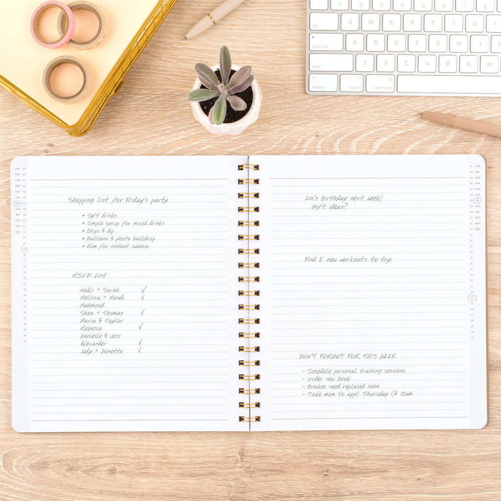 Cambridge Workstyle Notebook, 8" x 10", Timeless Taupe, Medium, Spiral, 80 Sheets - Image 2