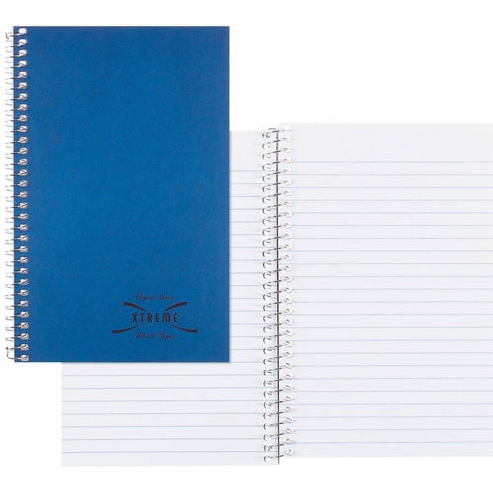 Rediform Xtreme Cover 150-Sheet 3-Subject Notebook 150 Sheets - Coilock - 16 lb Basis Weight - 6" x 9 1/2" - White Paper - Blue Cover - Divi - Image 4