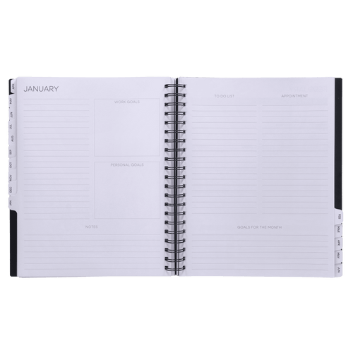 15-Month Weekly Planner, 8.5" x 11", Black, April 2026-June 2027 - Image 2