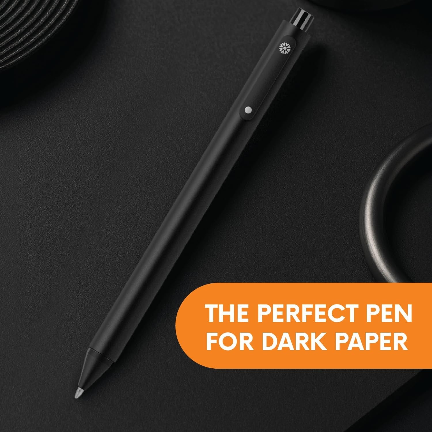 Notsu Premium White Gel Pen Set - 4 Fine Point Pens in Reusable Travel Case - Perfect for Black Paper, Journals, and Dark Surfaces - Image 4