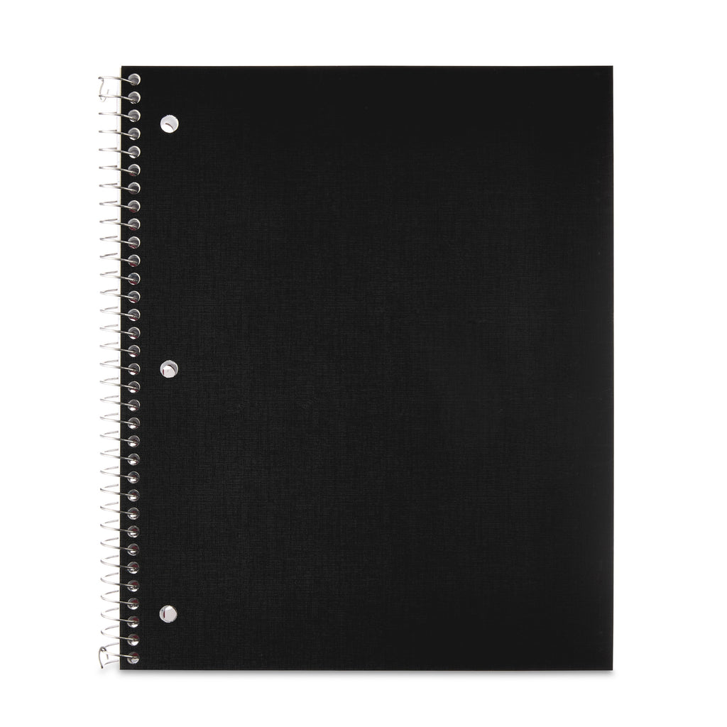 (3 pack) Pen+Gear Wide Ruled 1-Subject Poly Notebook, Black, 8.5" x 10.5", 100 Sheets - Image 4