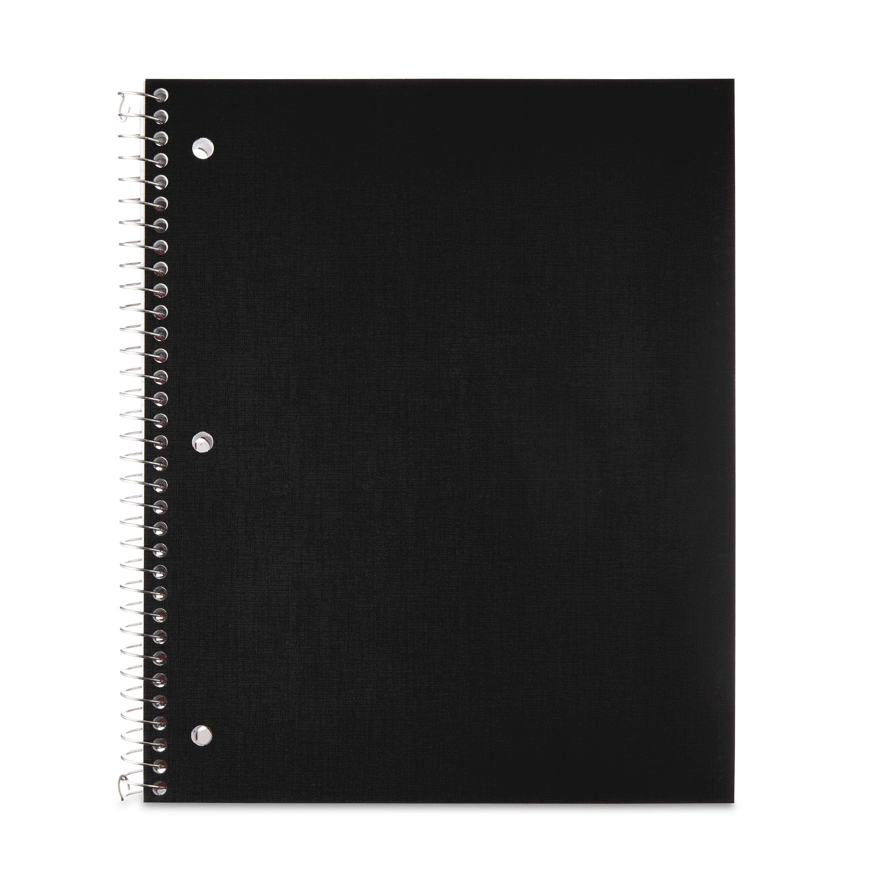 (3 pack) Pen+Gear Wide Ruled 1-Subject Poly Notebook, Black, 8.5" x 10.5", 100 Sheets - Image 4