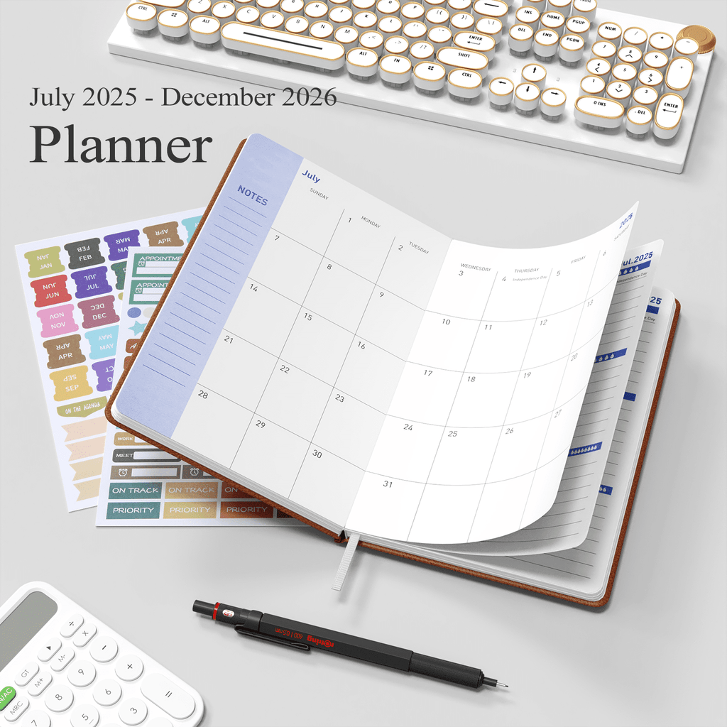 2025-2026 Planner - Academic Weekly & Monthly Planner 2025-2026 with Monthly Tabs,5.7" x 8", Jul. 2025 - Dec. 2026, D... - Image 3