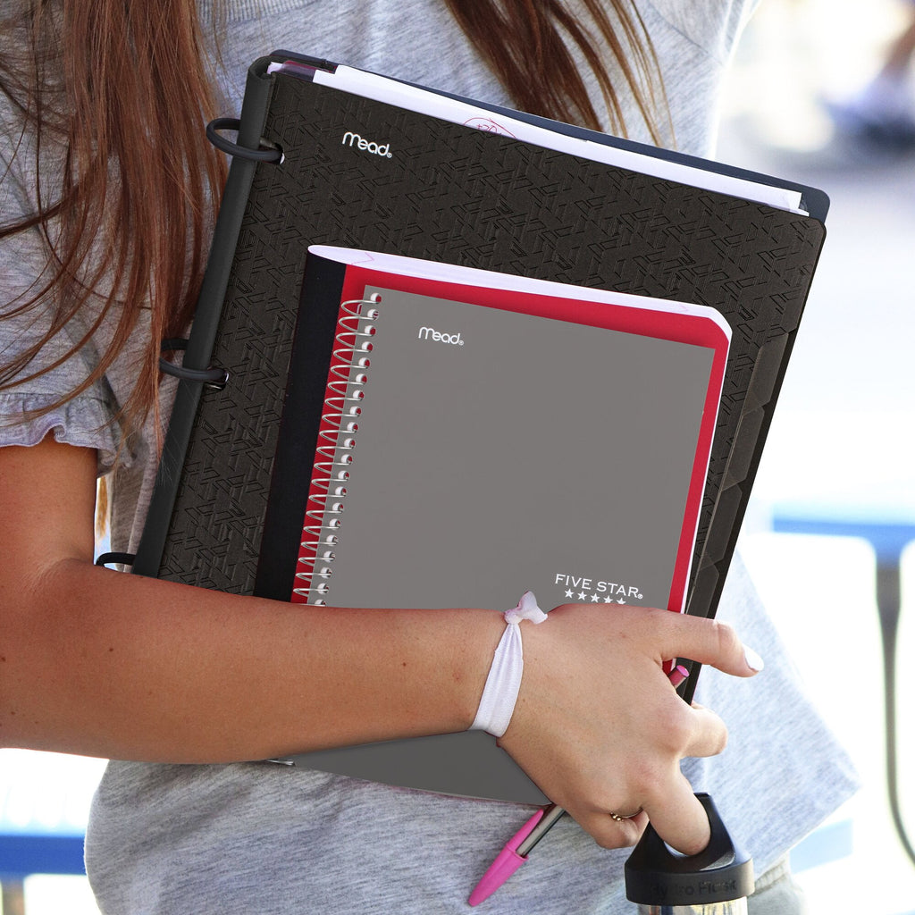 Five Star Spiral Notebook, 2 Subject, College Ruled, 6" x 9.5", Gray - Image 5