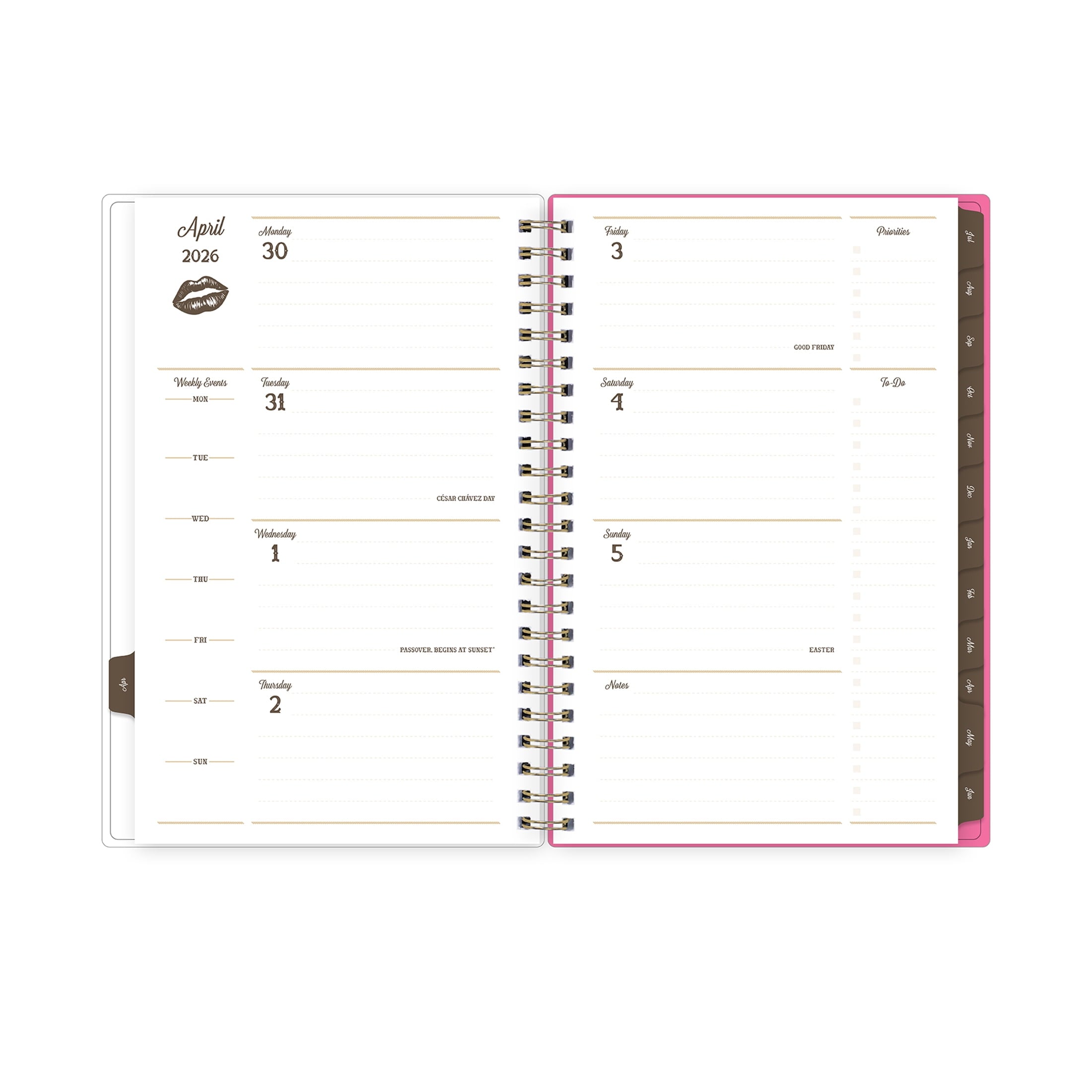 Jessie James Decker for Monthly Weekly Planner, 5" x 8", Jess Pink 15-Month (April 2026 - June 2027) - Image 4