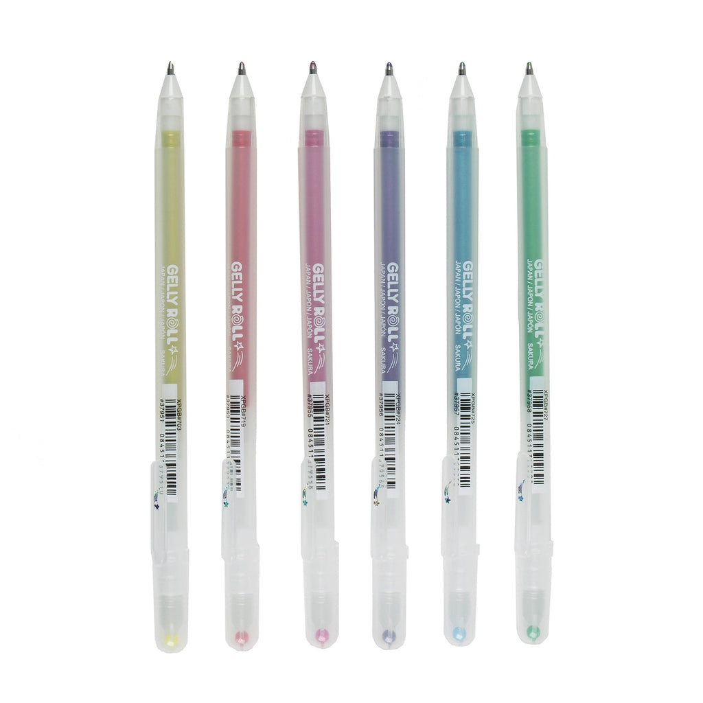 Gelly Roll Stardust Gel Pen Set, 6-Colors, Galaxy - Image 2