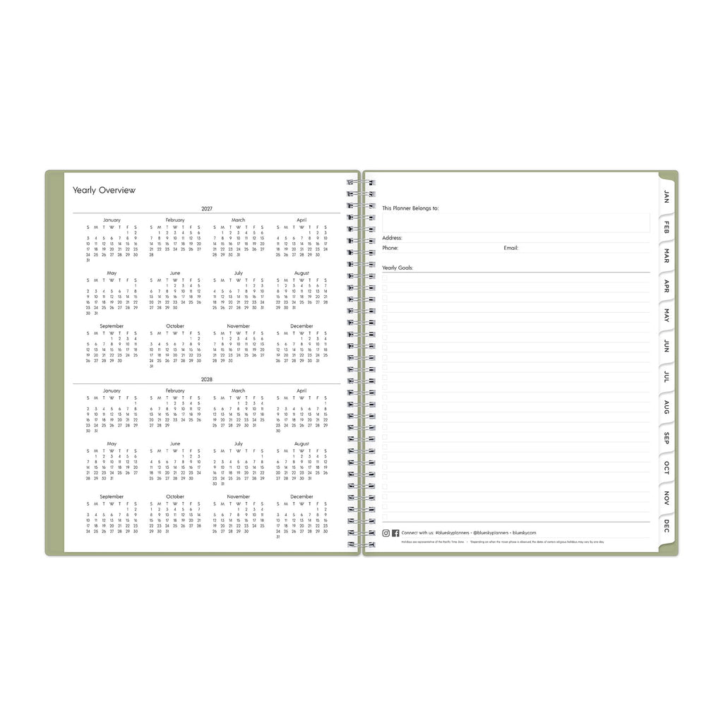2027 Weekly and Monthly Planner Calendar, Includes January 2027 - December 2027, 8.5" x 11", Flexible Cover, Wireboun... - Image 6