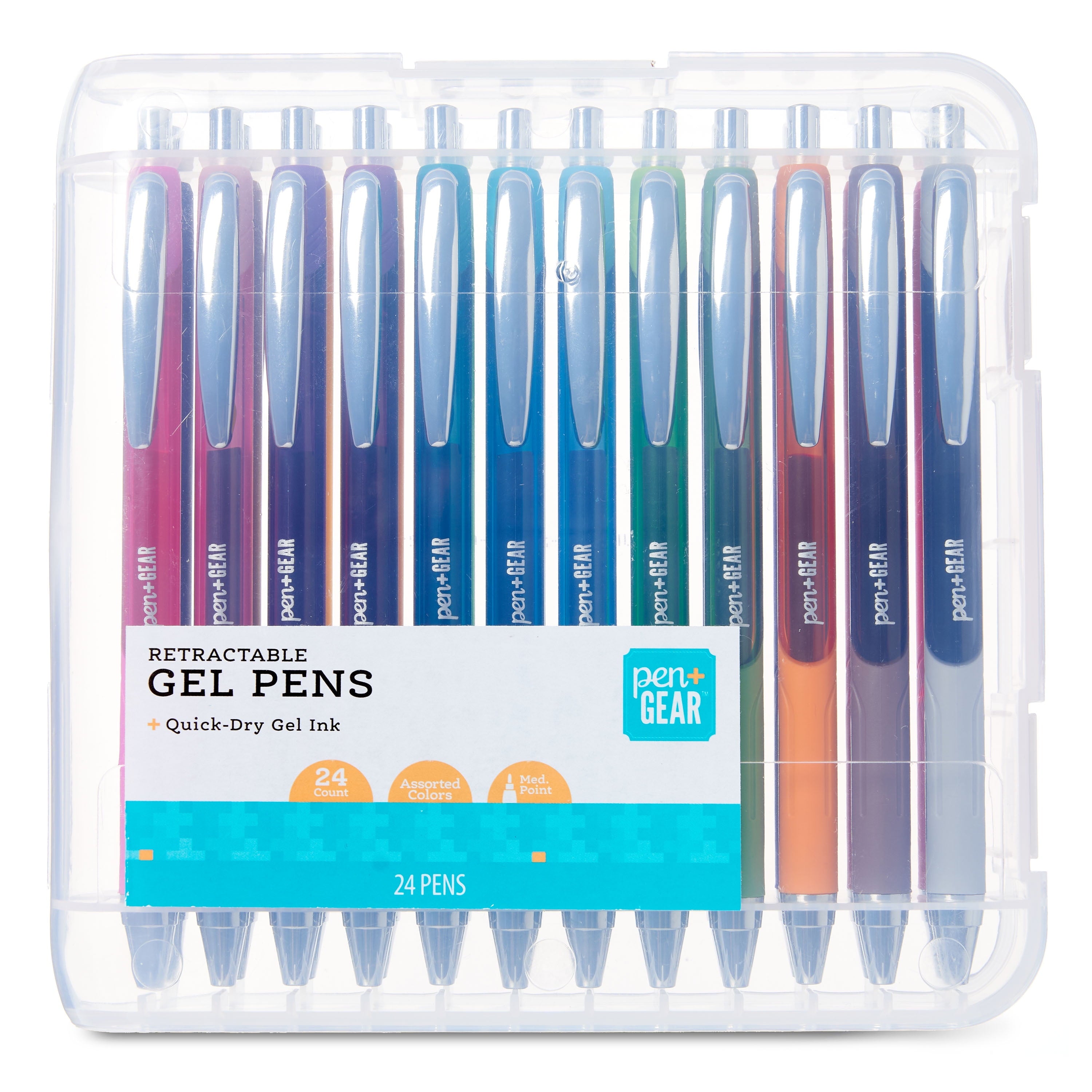Pens, Medium Point, 0.7mm, Assorted Colors, 24 Count - Image 3