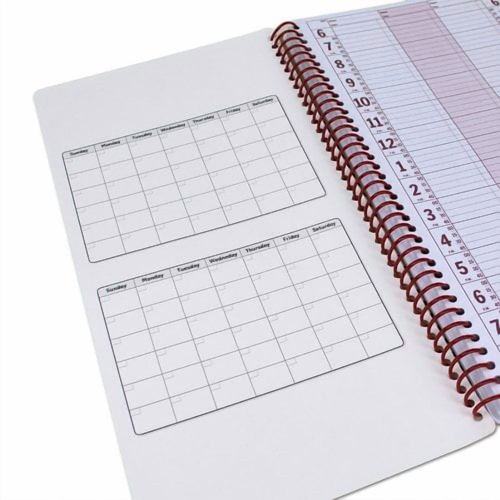5 Column Appointment Book Large 10" x 13.5" Undated 2025 Planner, Daily & Hourly Planner in 15 Minute Increments Spir... - Image 6