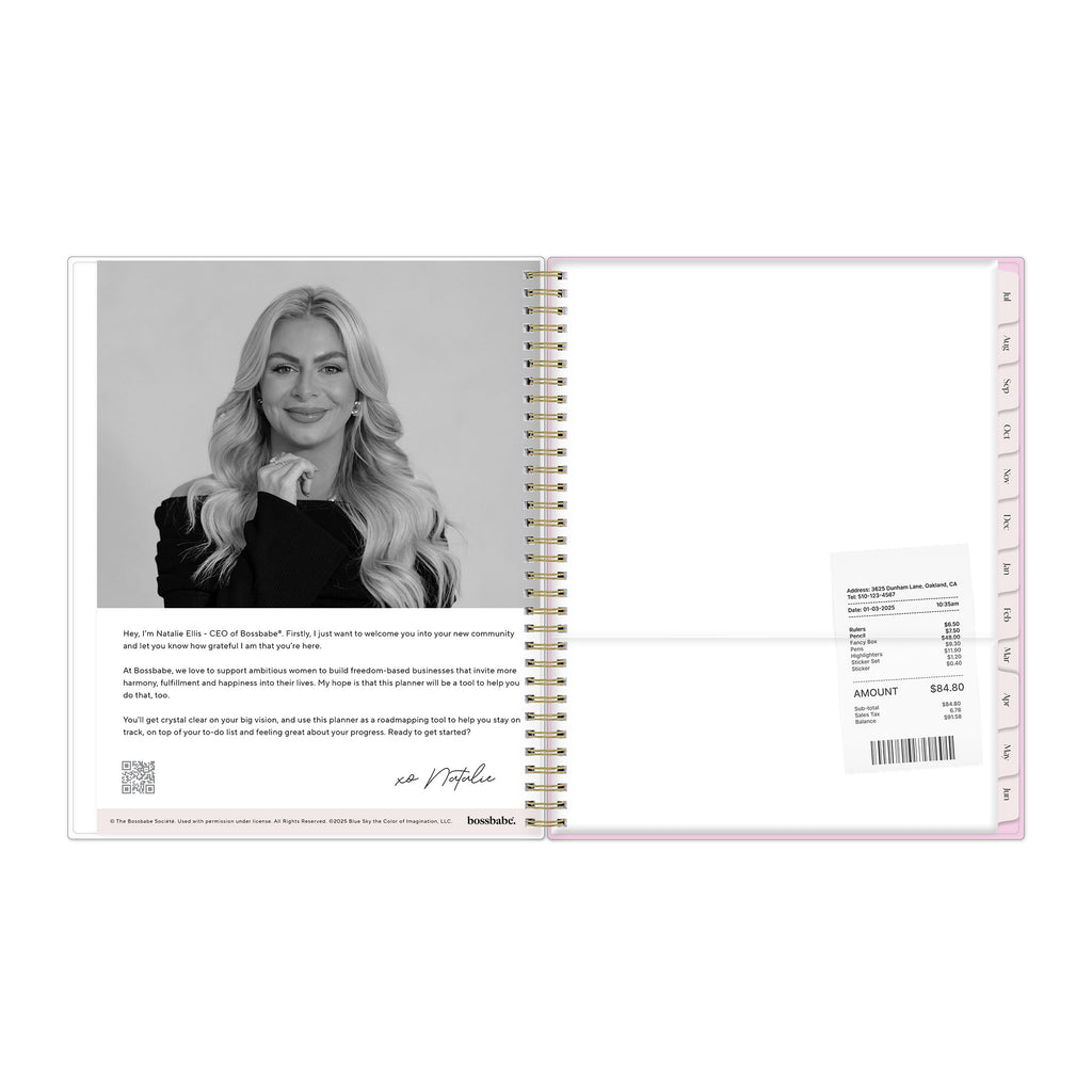 for Monthly Weekly Planner, 8.5" x 11", Morgana Floral 15-Month (April 2026 - June 2027) - Image 6