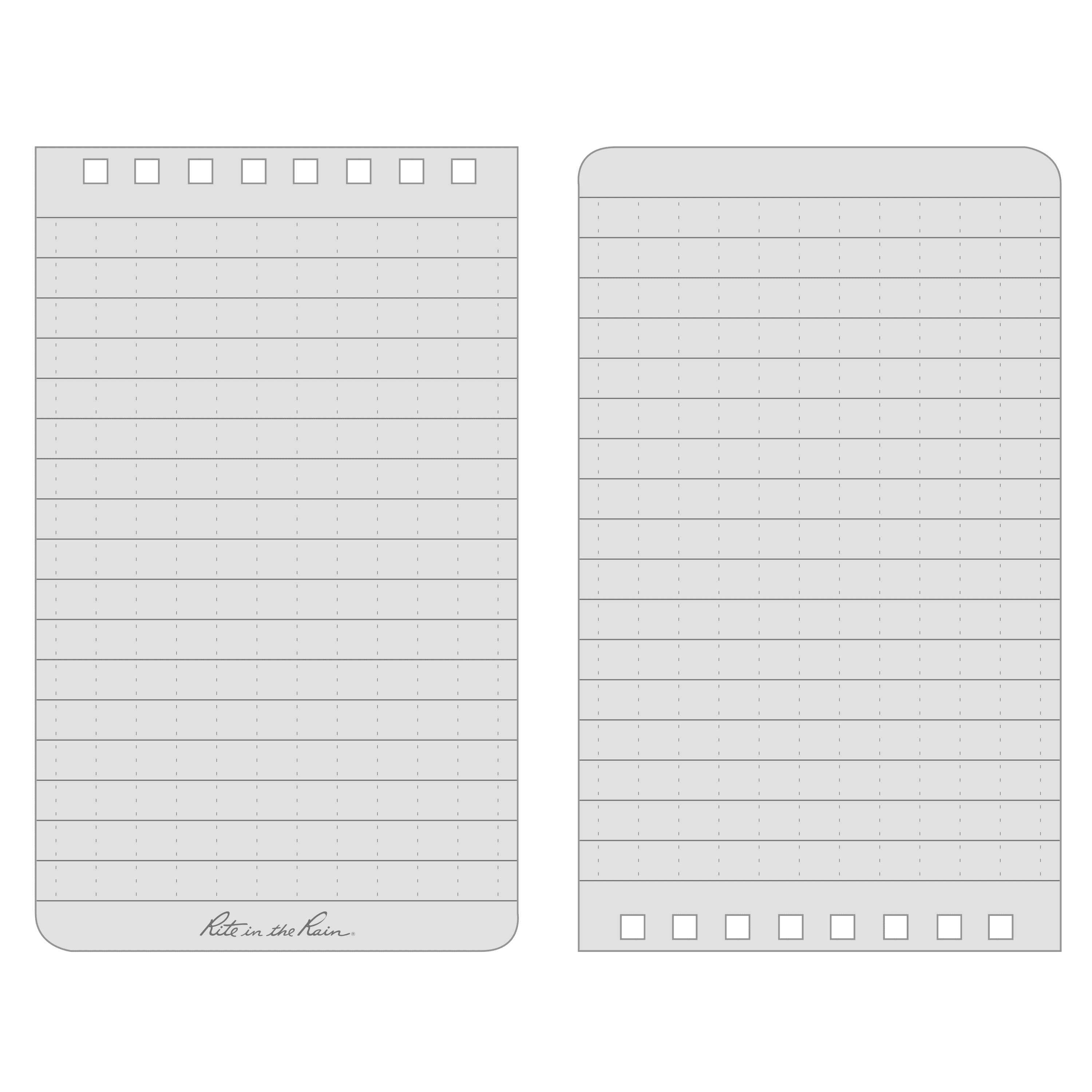 Rite in the Rain Weatherproof Notebook 3x5, 50 Pages, Orange - Image 4