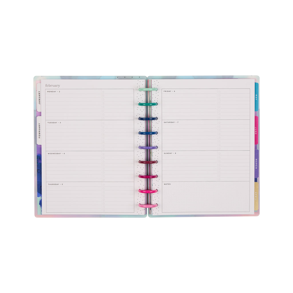 Monthly Weekly Classic PlannerJan- December 2026 Live in Color, 2 Sticker Sheets Included, Disc Bound - Image 5